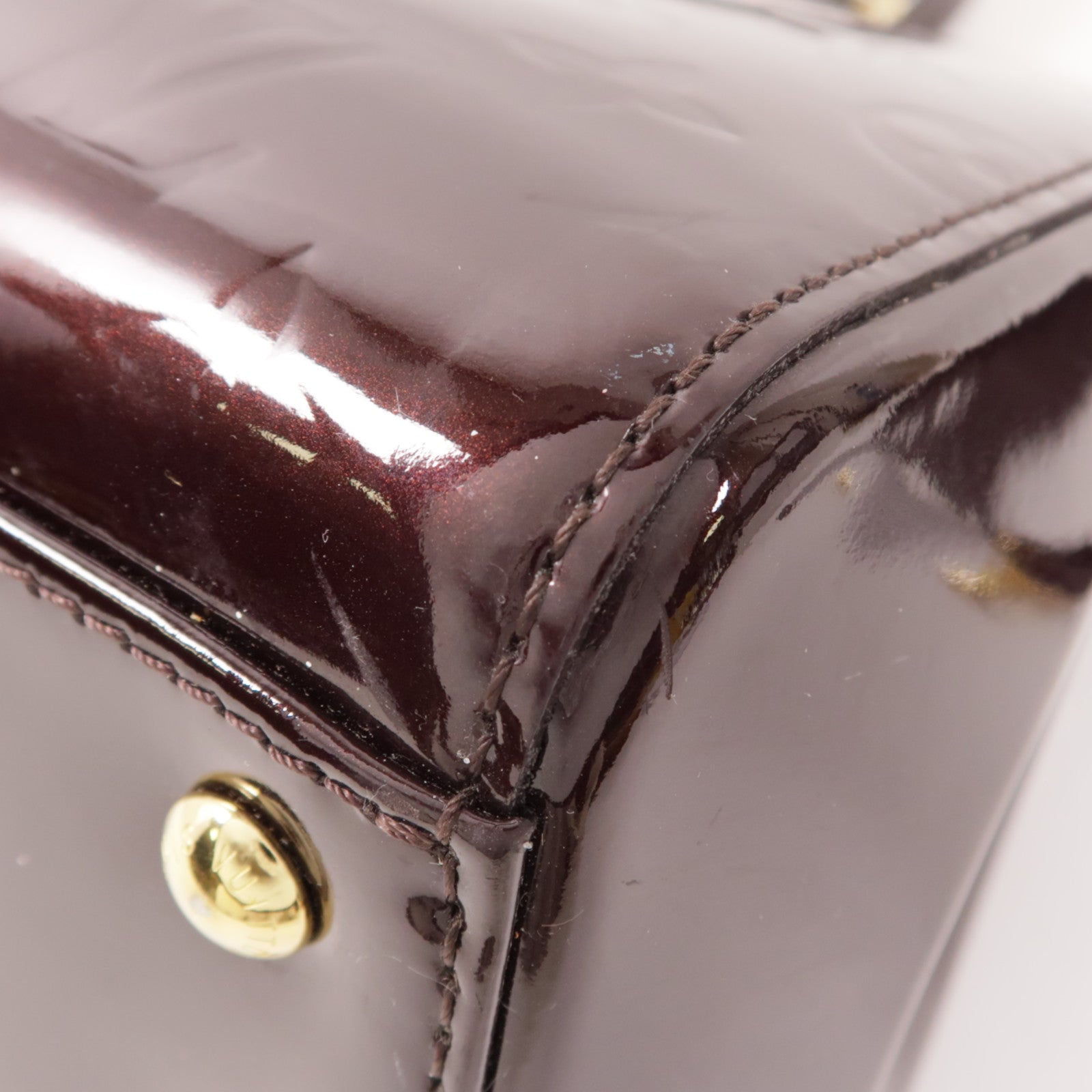 LOUIS VUITTON Monogram Vernis Brea MM金扣手挽肩背兩用袋