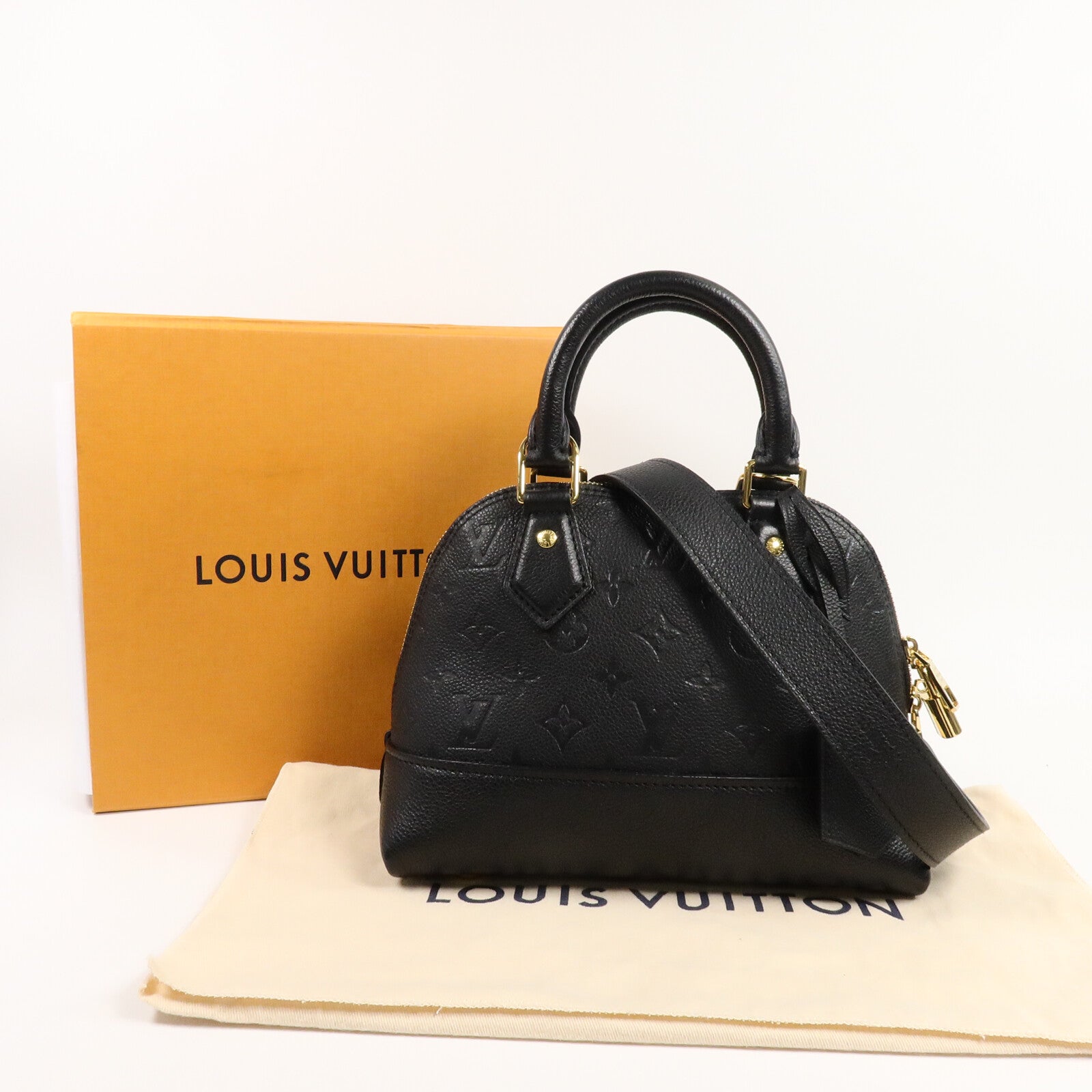 LOUIS VUITTON Monogram Empreinte Neo Alma BB手挽肩背兩用袋