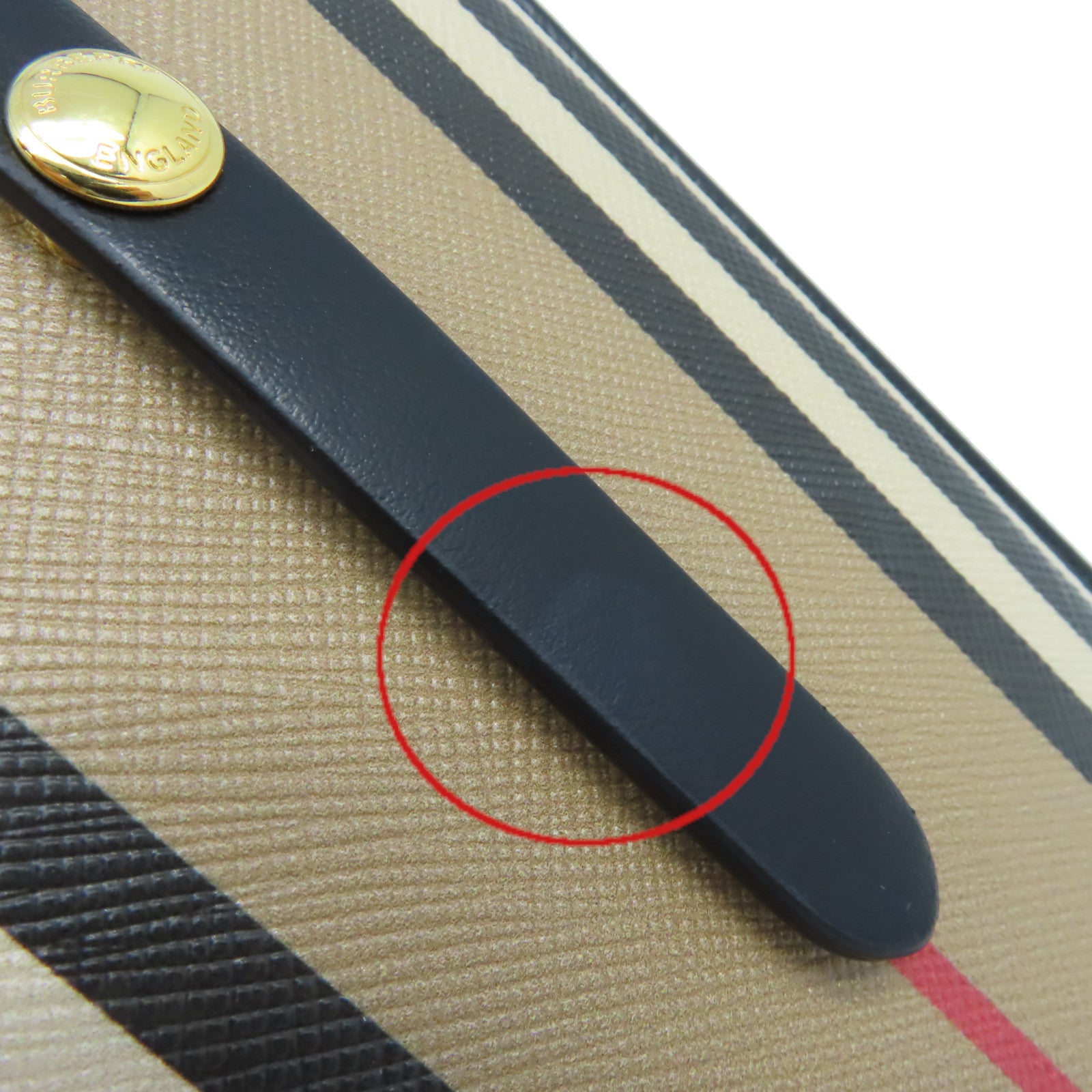 BURBERRY 塗層皮革Phone Shoulder Bag銀扣肩背袋啡色/黑色