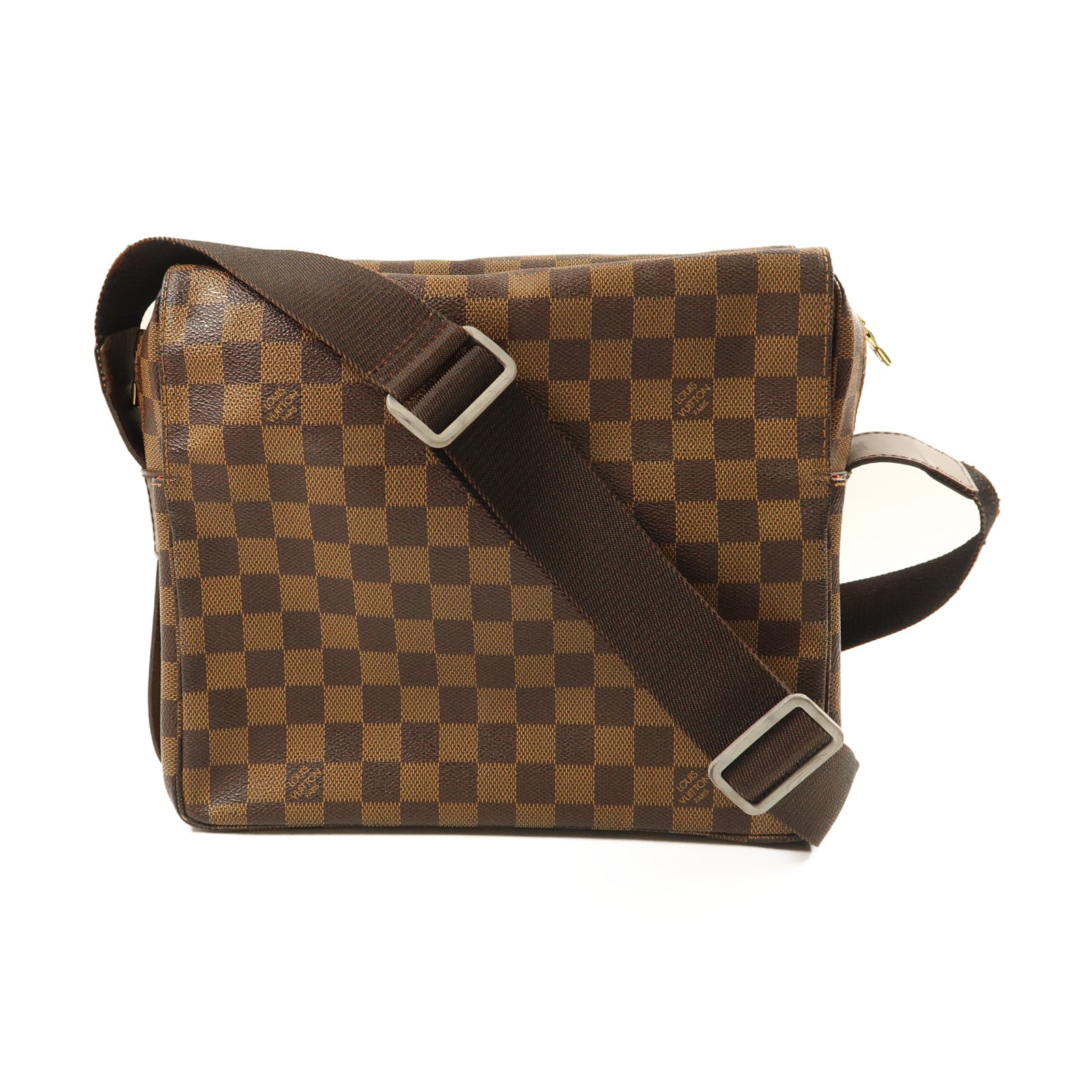 LOUIS VUITTON Damier Bastille金扣肩背袋啡色