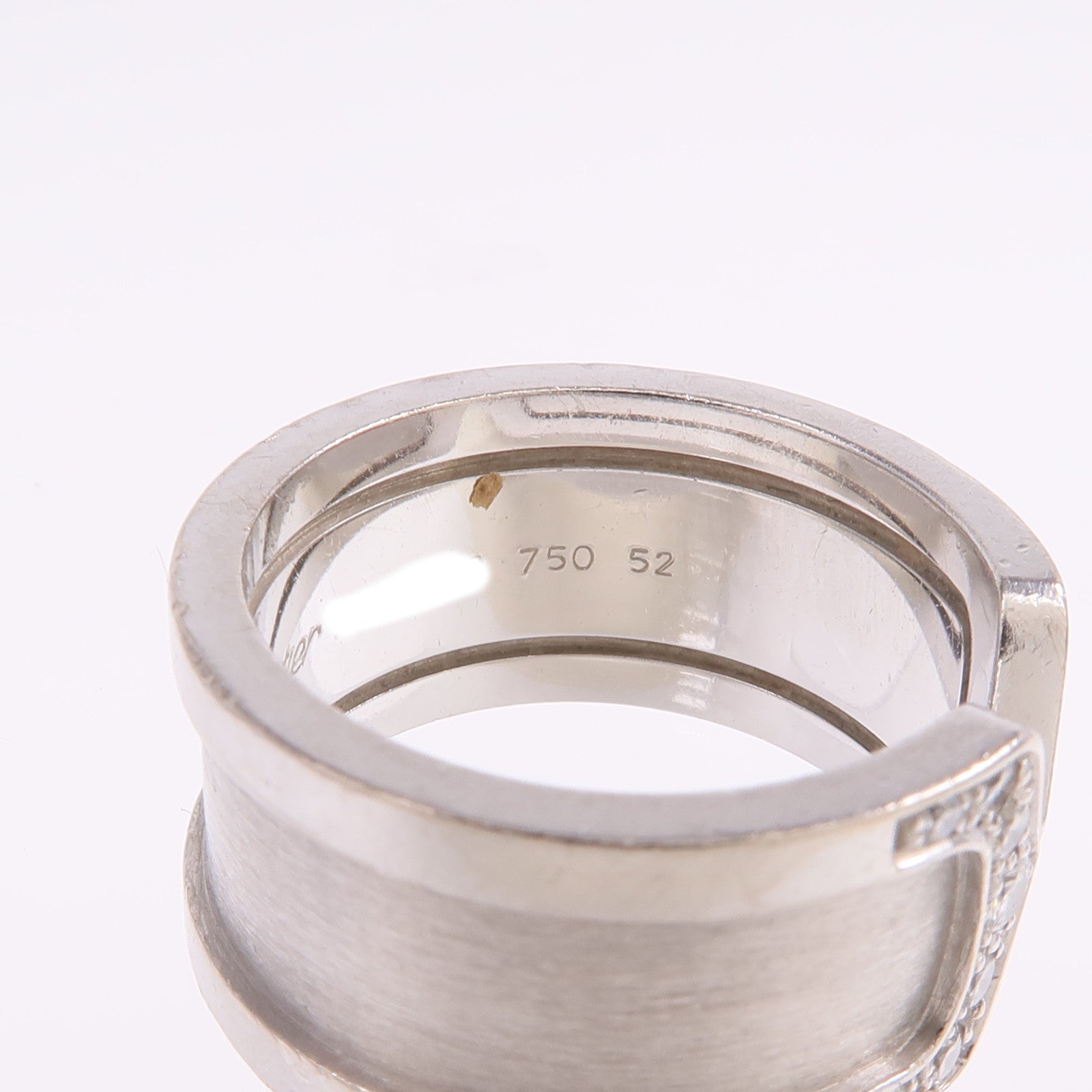 CARTIER 18K白金C2 Diamond Ring鑽石戒指Cartier#52/US#6