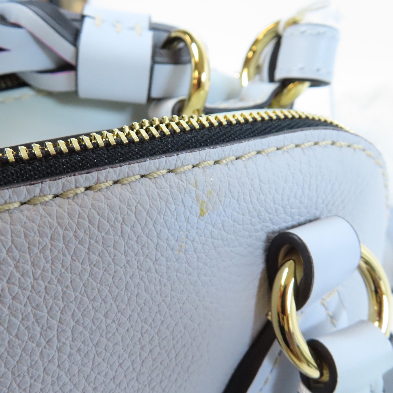 Chloe **【激減優惠】牛皮皮革2 Way Shoulder Bag金扣手挽肩背兩用袋淺藍色