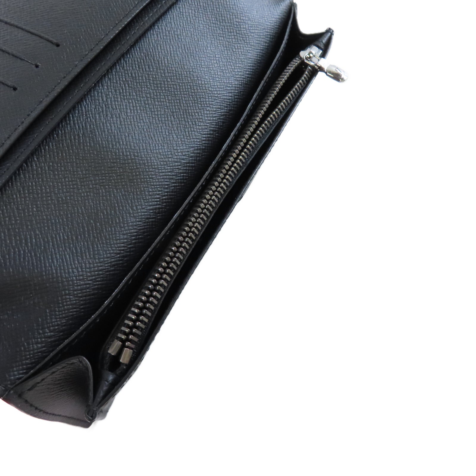 LOUIS VUITTON Monogram Eclipse Brazza Long Wallet銀扣長錢包黑色/碳灰色