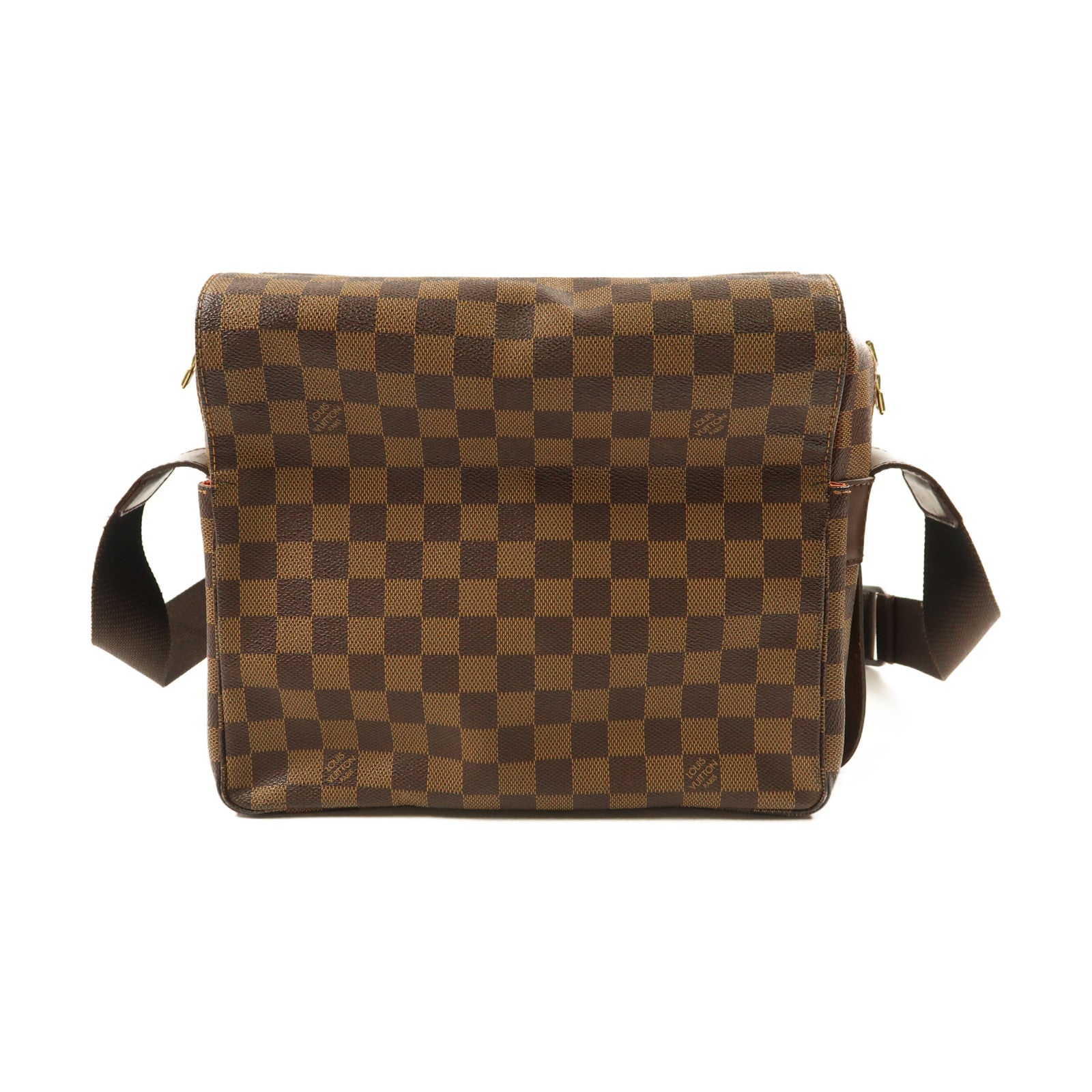 LOUIS VUITTON Damier Bastille金扣肩背袋啡色