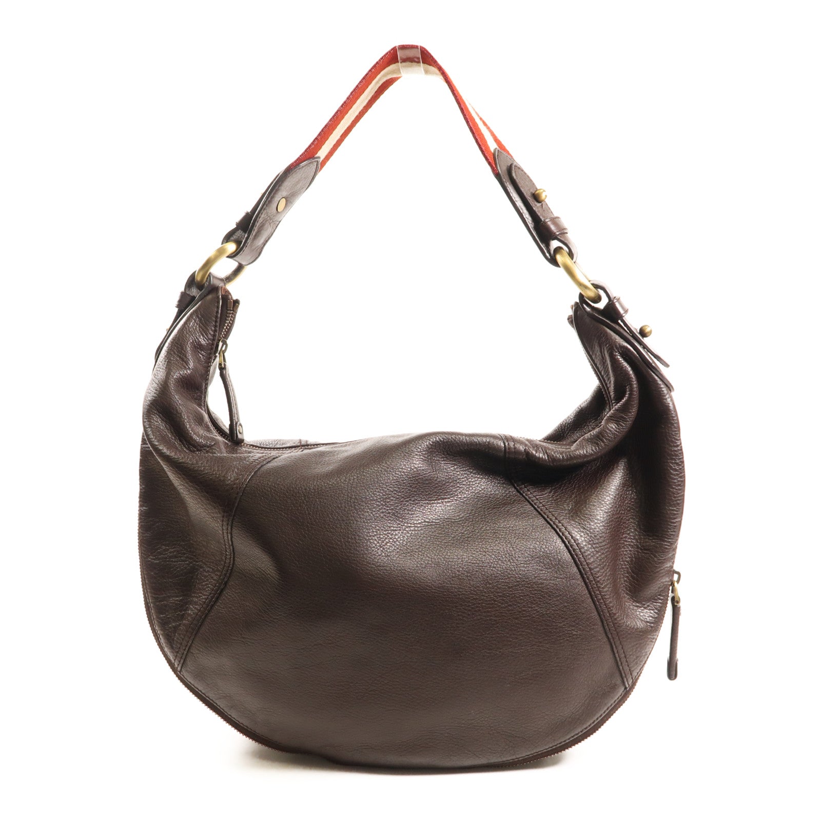 BALLY 牛皮皮革金扣肩背袋