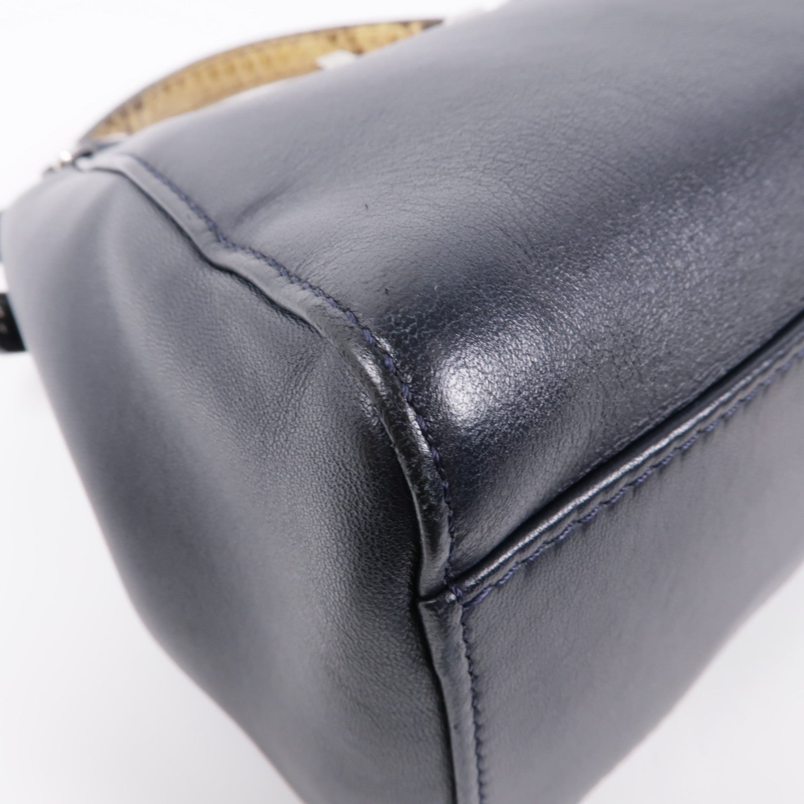 FENDI 蛇皮皮革/牛皮皮革Peekaboo手挽肩背兩用袋