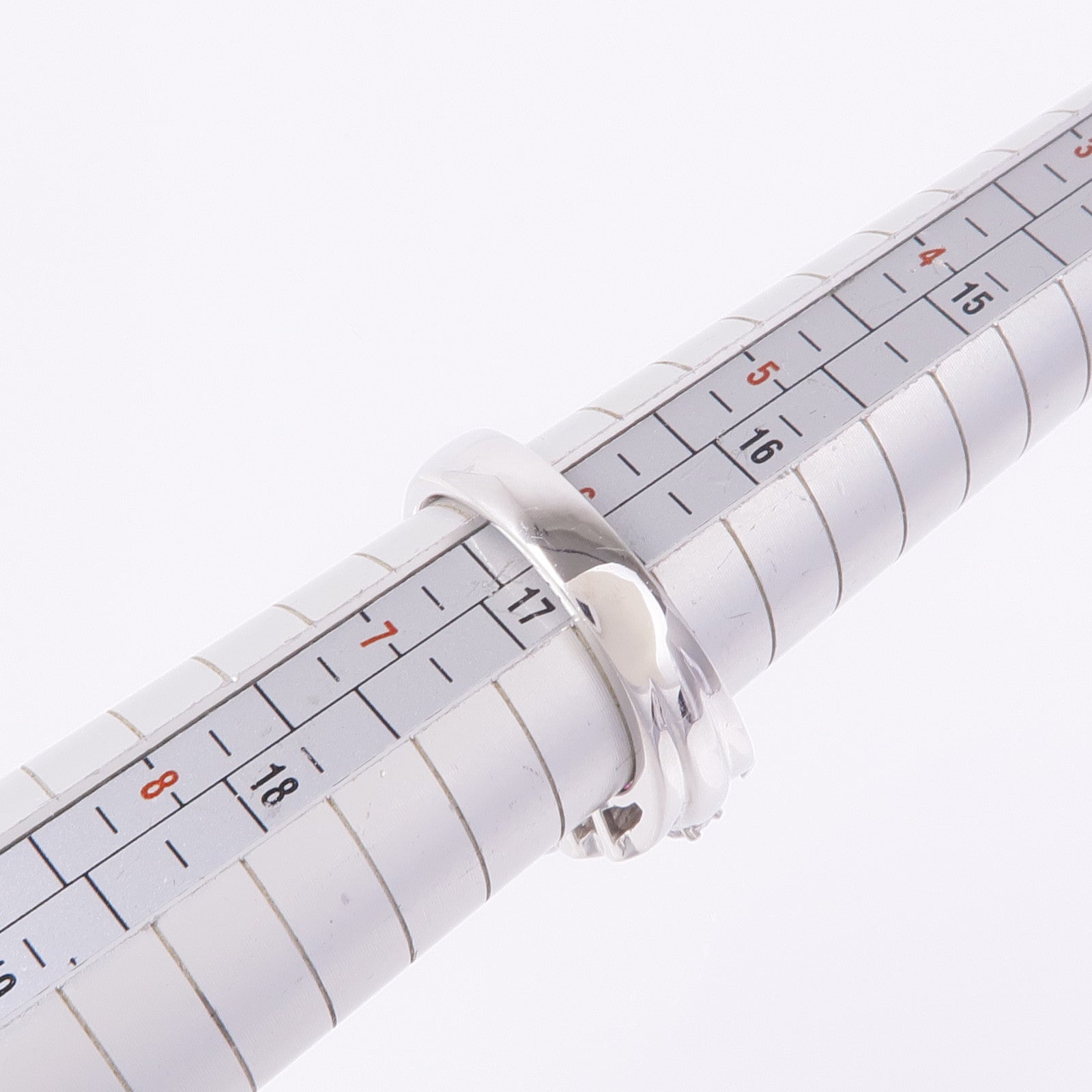 JEWELRY PT900鉑金Ruby Diamond Ring紅寶石/鑽石戒指US#6