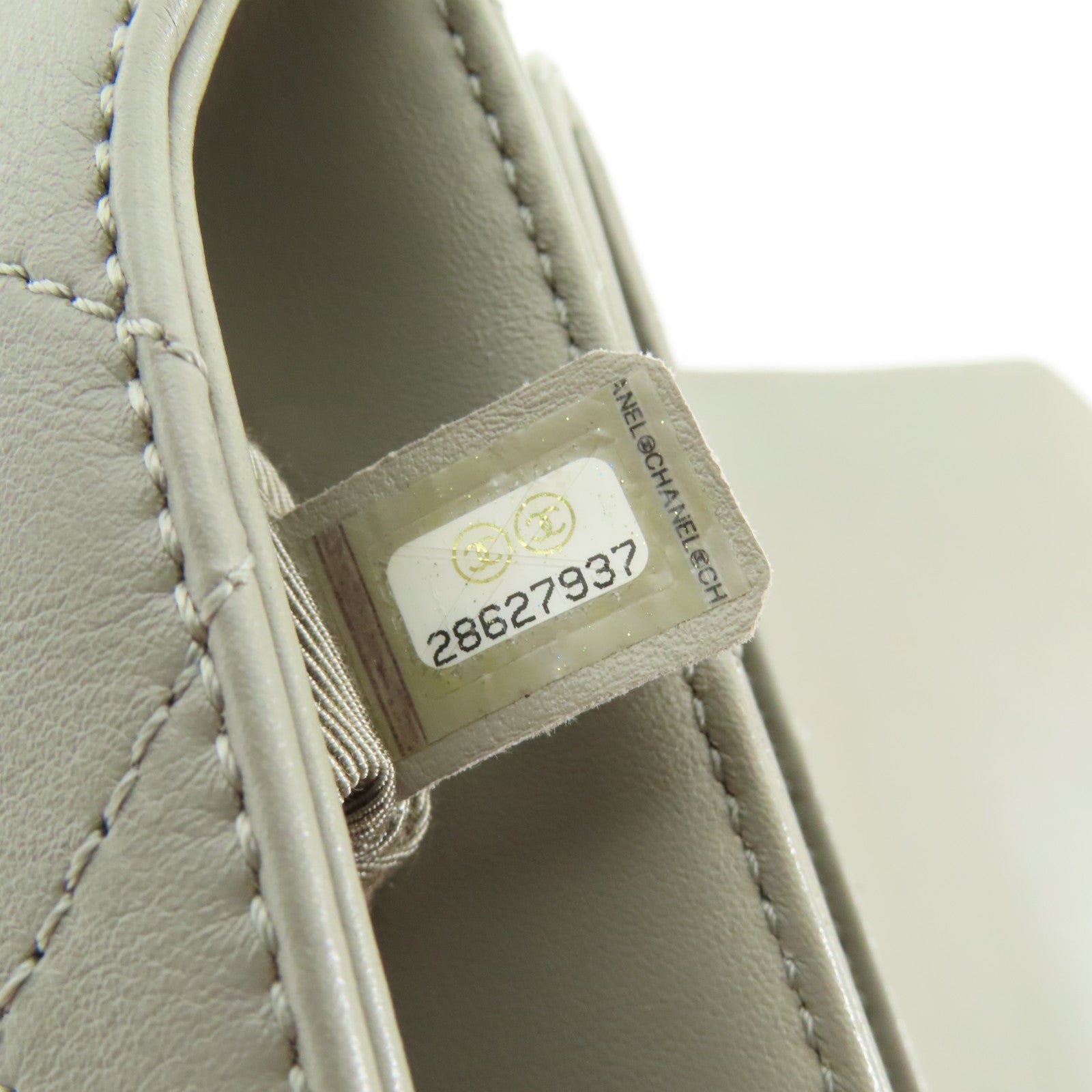 CHANEL 牛皮皮革Flap Bag With Top Handle金扣手挽肩背兩用袋