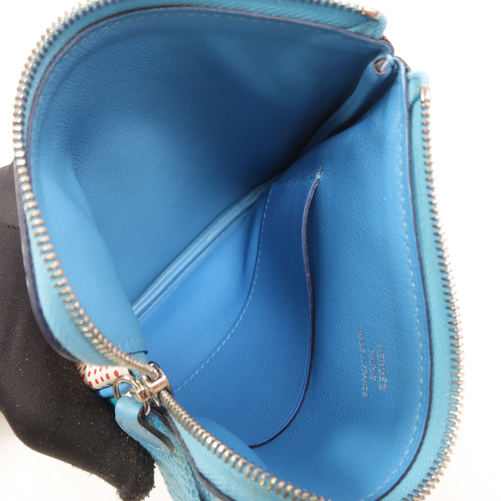 HERMES Swift皮革Carre Pocket Pouch手拿包