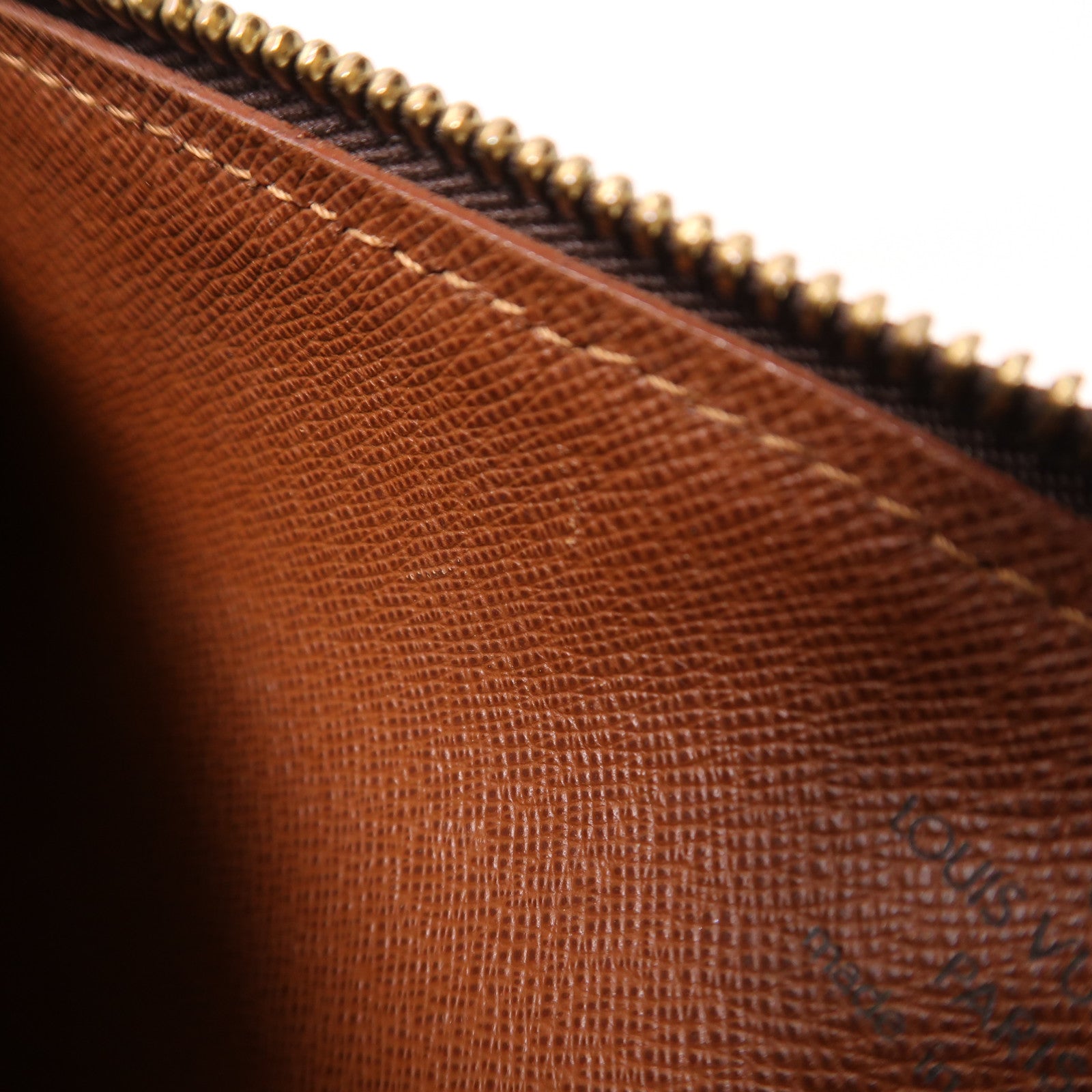 LOUIS VUITTON Monogram Papillon金扣手挽袋棕色