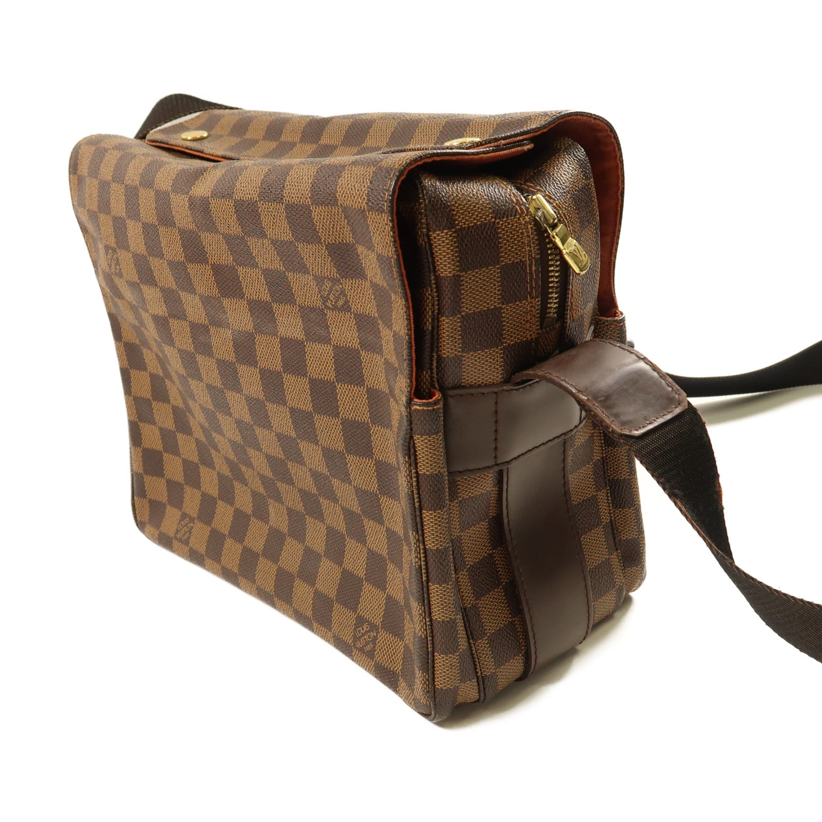 LOUIS VUITTON Damier Bastille金扣肩背袋啡色