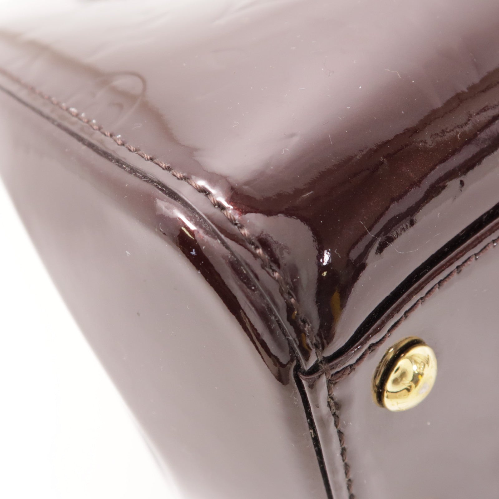 LOUIS VUITTON Monogram Vernis Brea MM金扣手挽肩背兩用袋