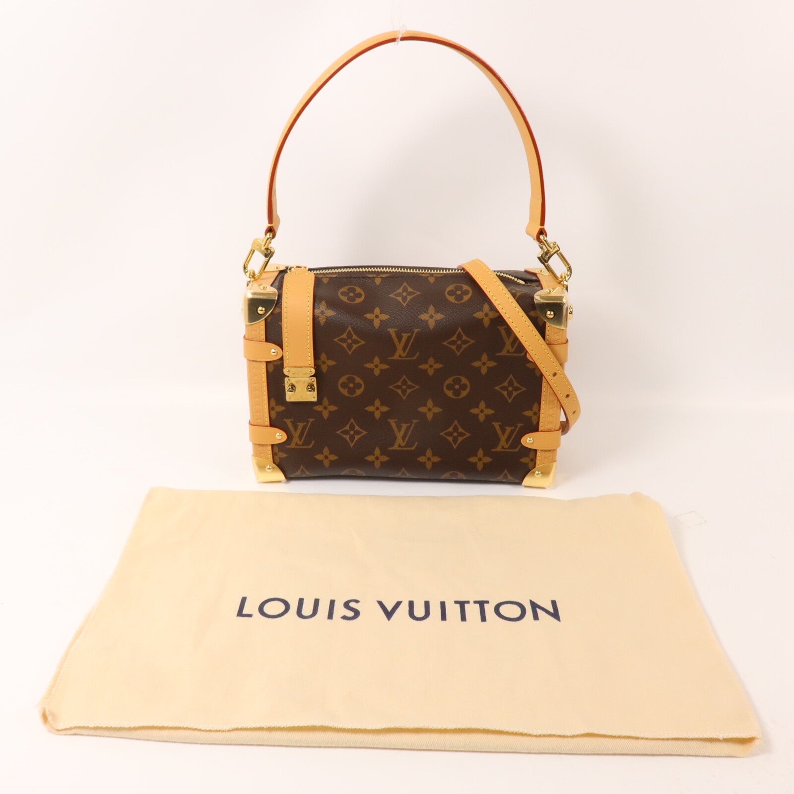 LOUIS VUITTON Monogram Side Trunk MM手挽肩背兩用袋