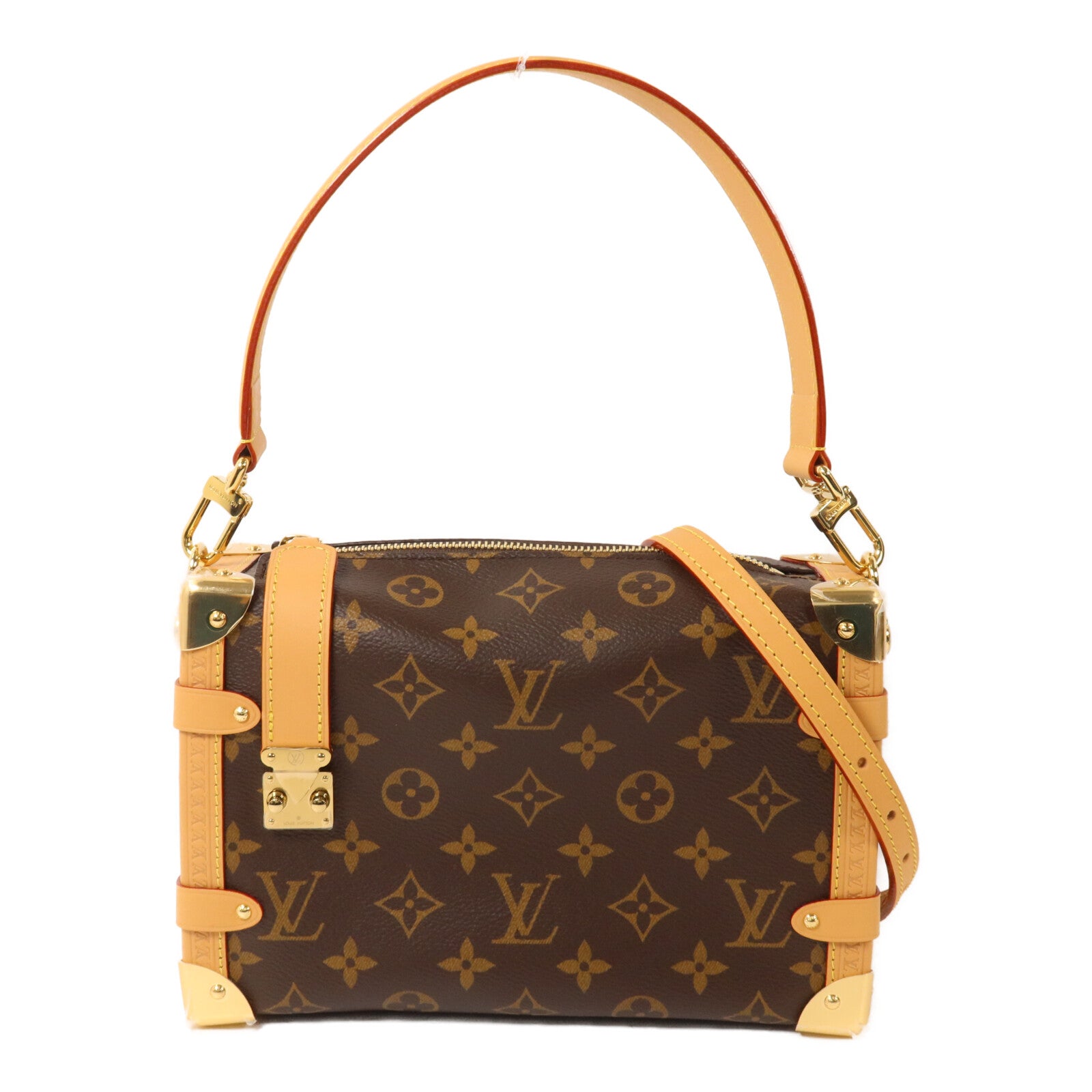 LOUIS VUITTON Monogram Side Trunk MM手挽肩背兩用袋