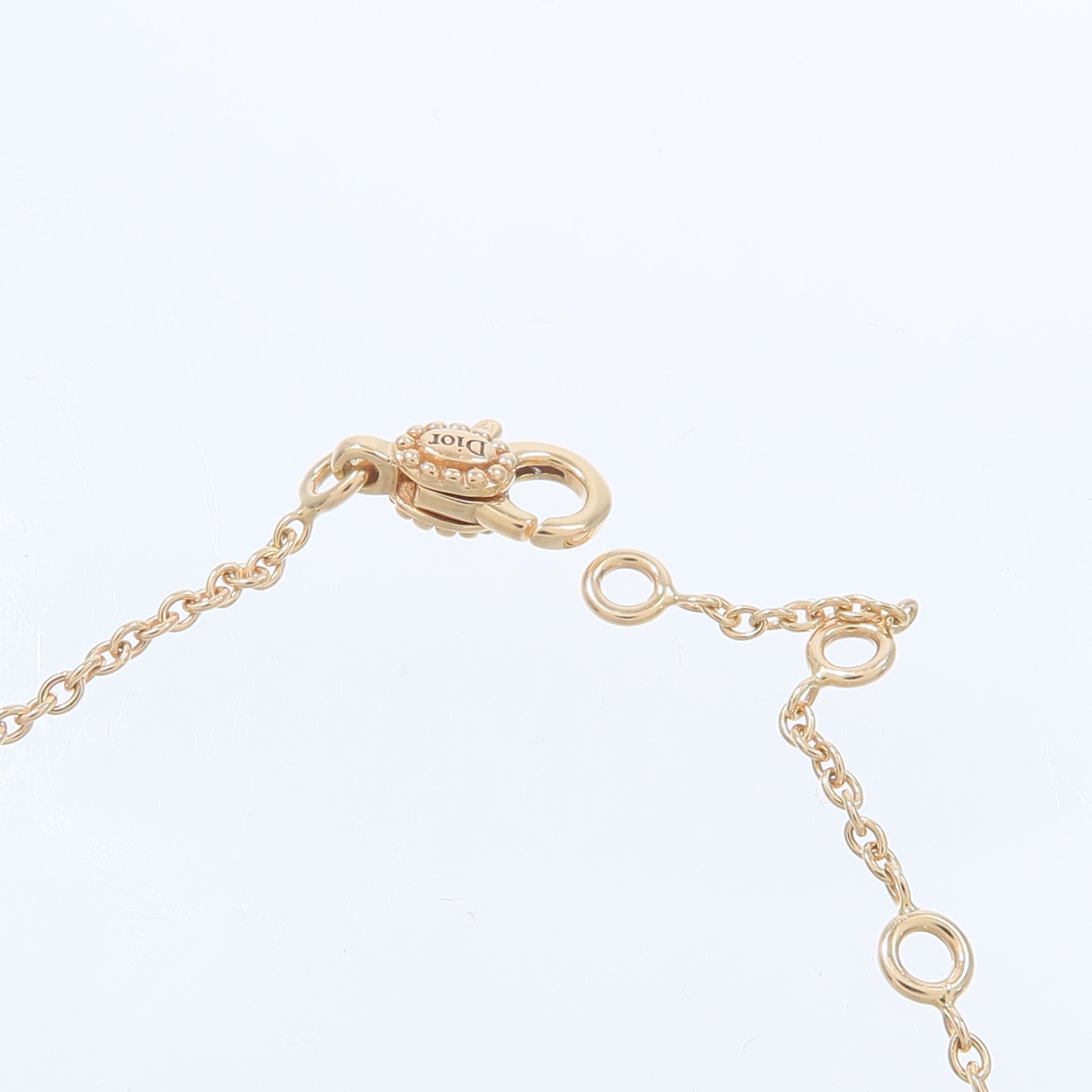 Dior 18K玫瑰金Rose Des Vents Bracelet黑瑪瑙/鑽石手鏈