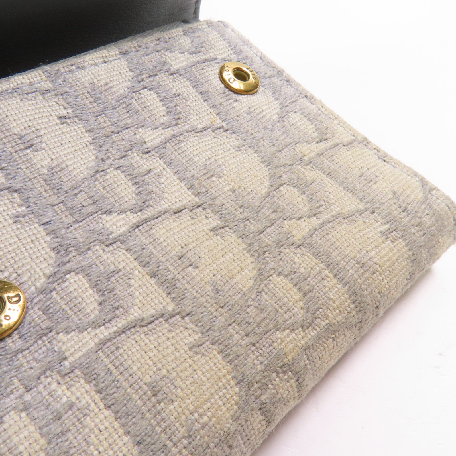 Dior 【萬聖節商品】帆布Wallet金扣錢包