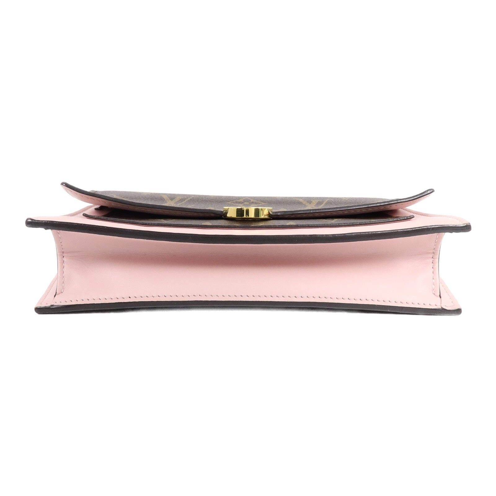 LOUIS VUITTON Monogram Flore Chain Wallet金扣鏈帶肩背袋