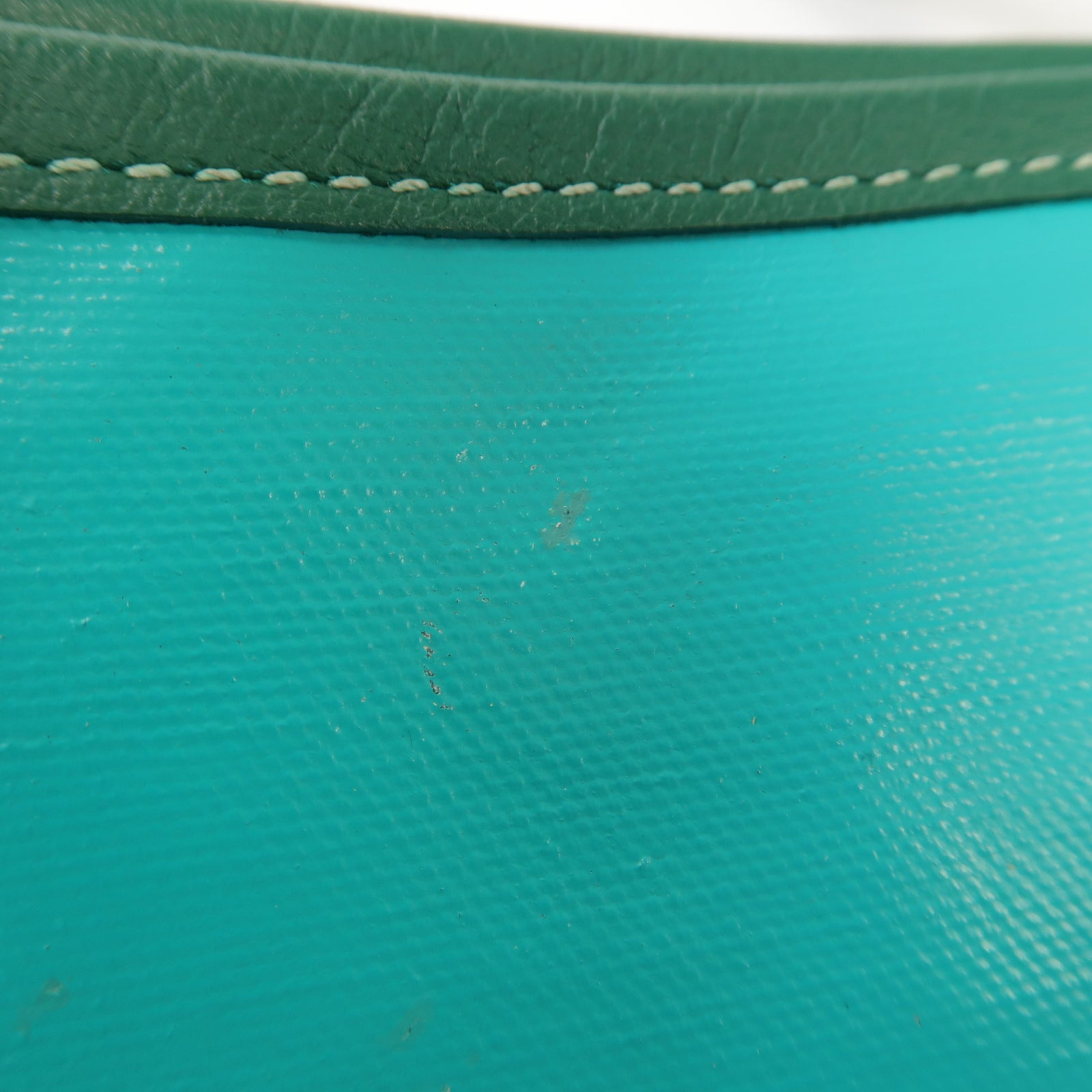 GOYARD 塗層帆布/皮革Villette手挽袋綠色