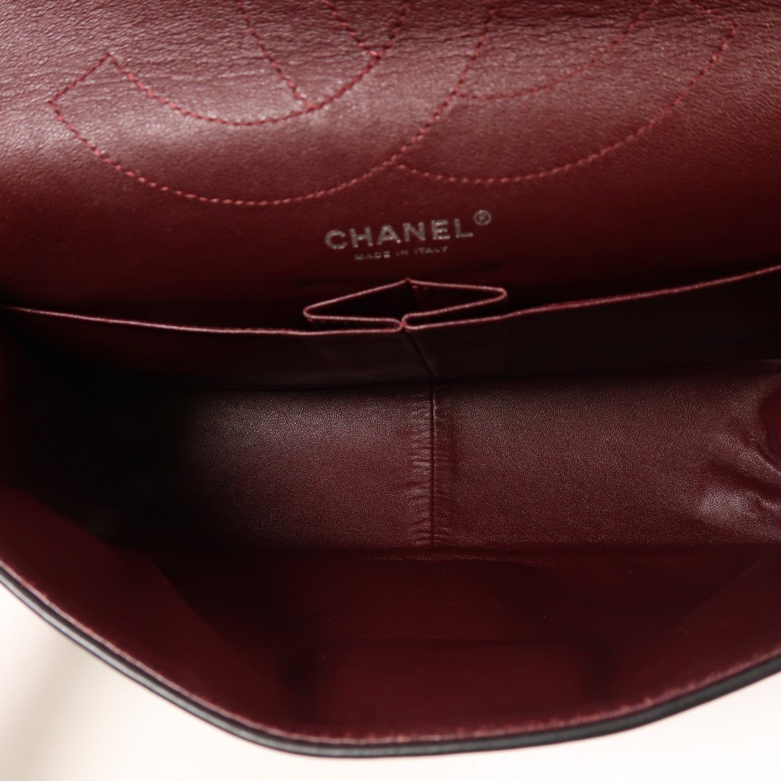 CHANEL 牛皮皮革2.55銀扣鏈帶肩背袋