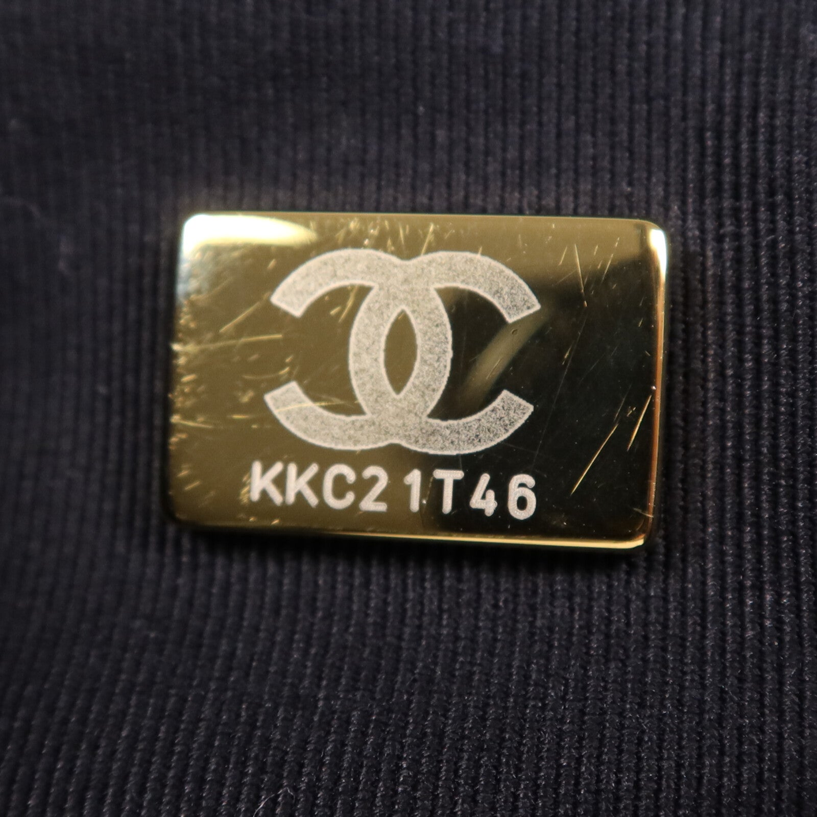 CHANEL 牛皮皮革Tote Bag金扣鏈帶手挽袋