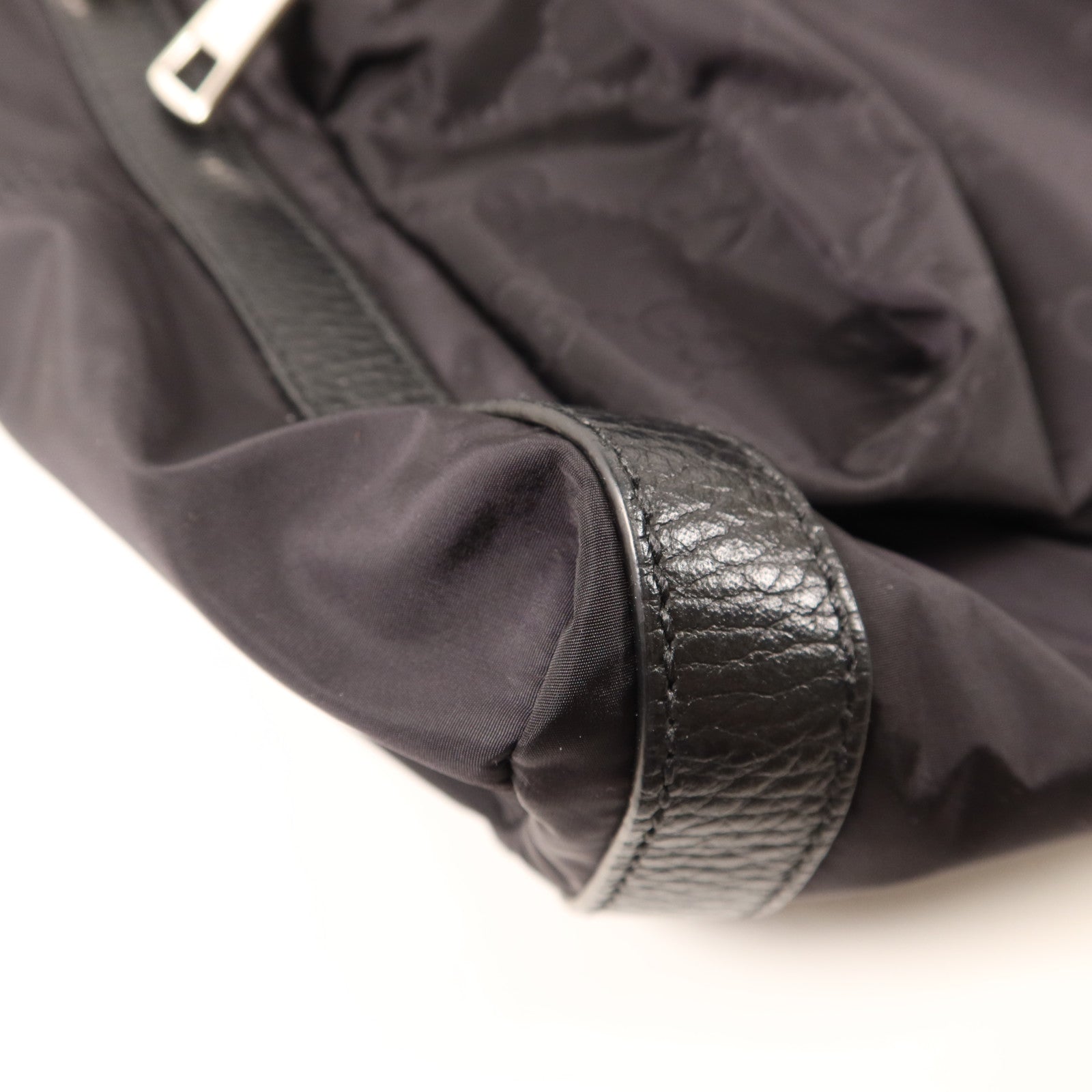 GUCCI 尼龍GG Logo Flap Drawstring Backpack銀扣背包