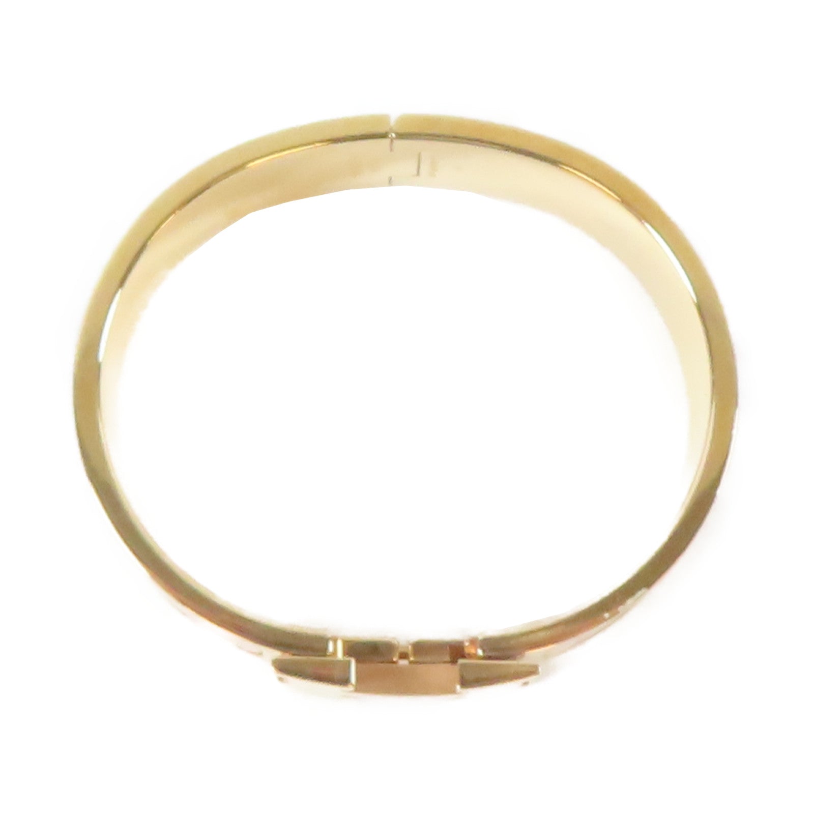 HERMES 【激減優惠】金屬Clic-Clac H Bracelet手鐲粉紅色#17cm