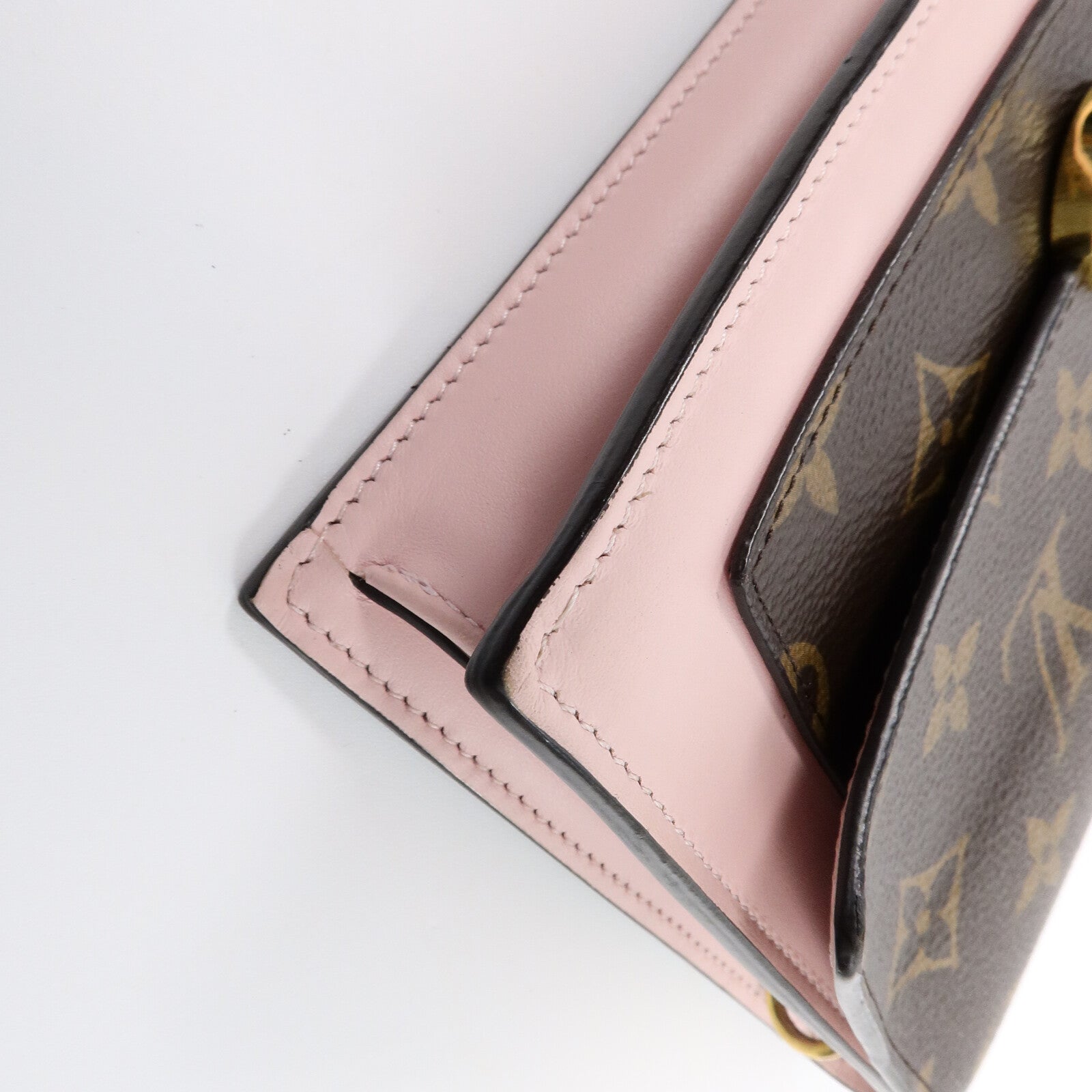 LOUIS VUITTON Monogram Flore Chain Wallet金扣鏈帶肩背袋