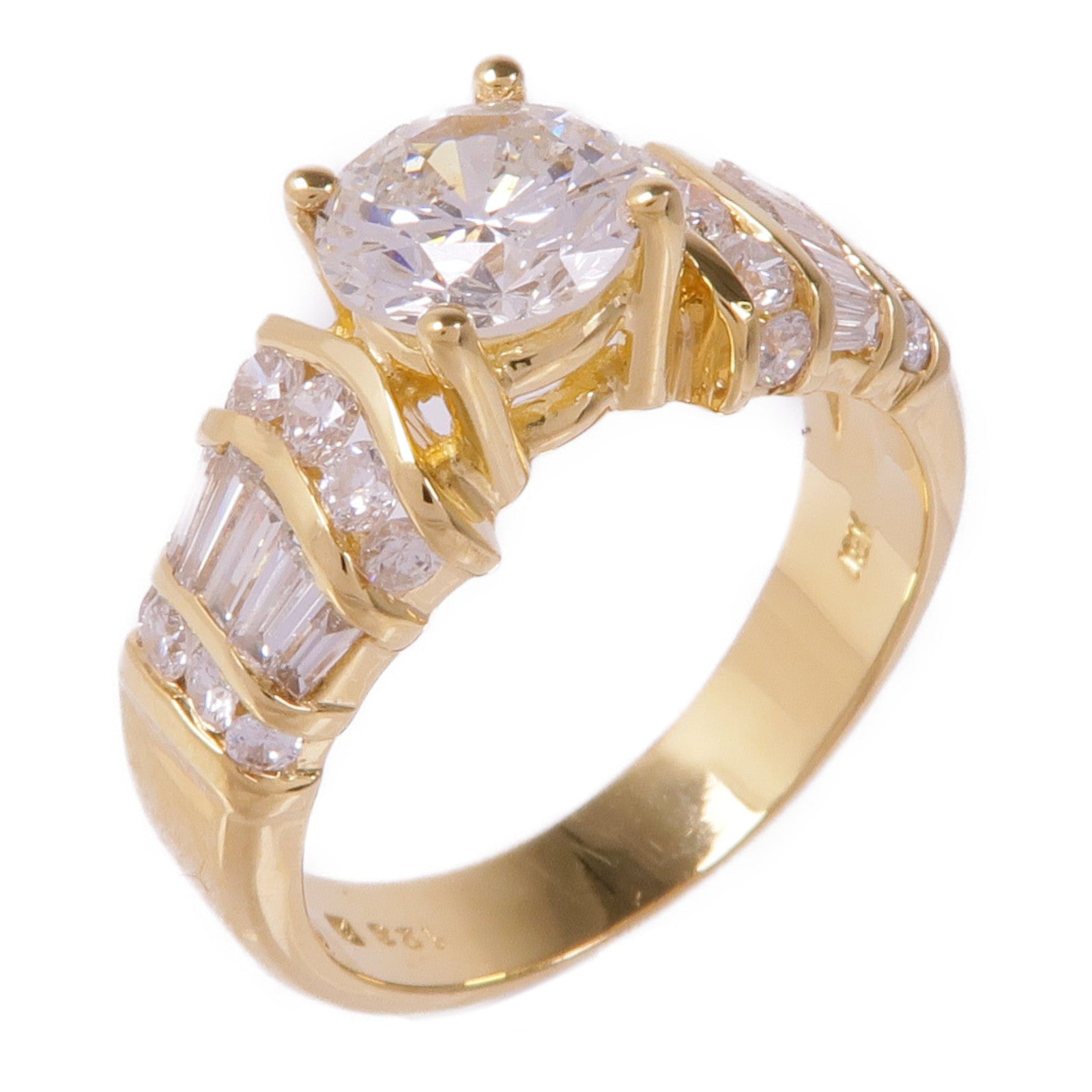 JEWELRY 18K黃金Diamond Ring鑽石戒指US#6.75