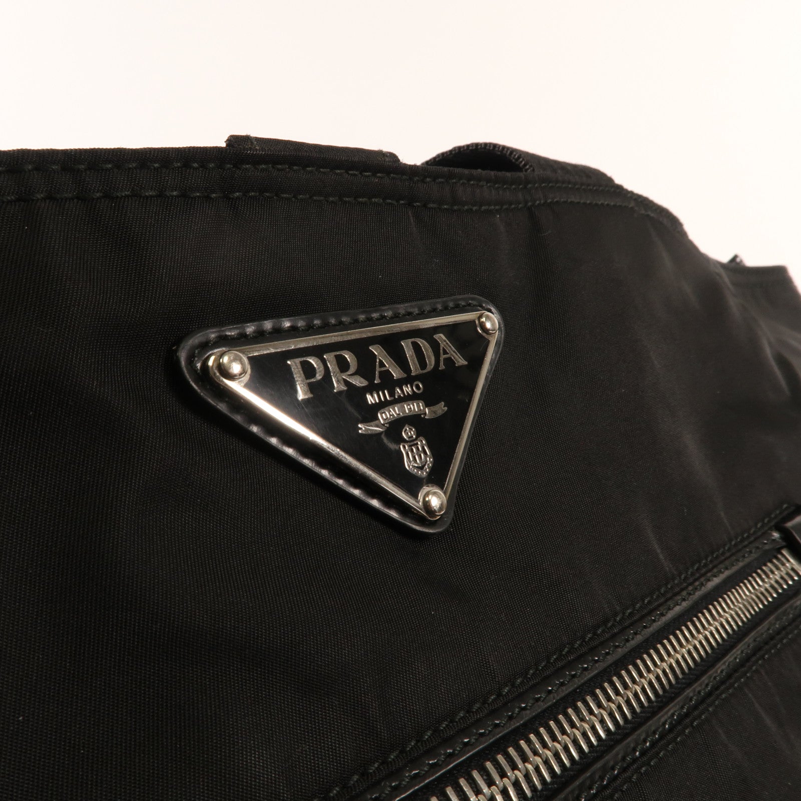 PRADA 尼龍2 Way Shoulder銀扣手挽肩背兩用袋