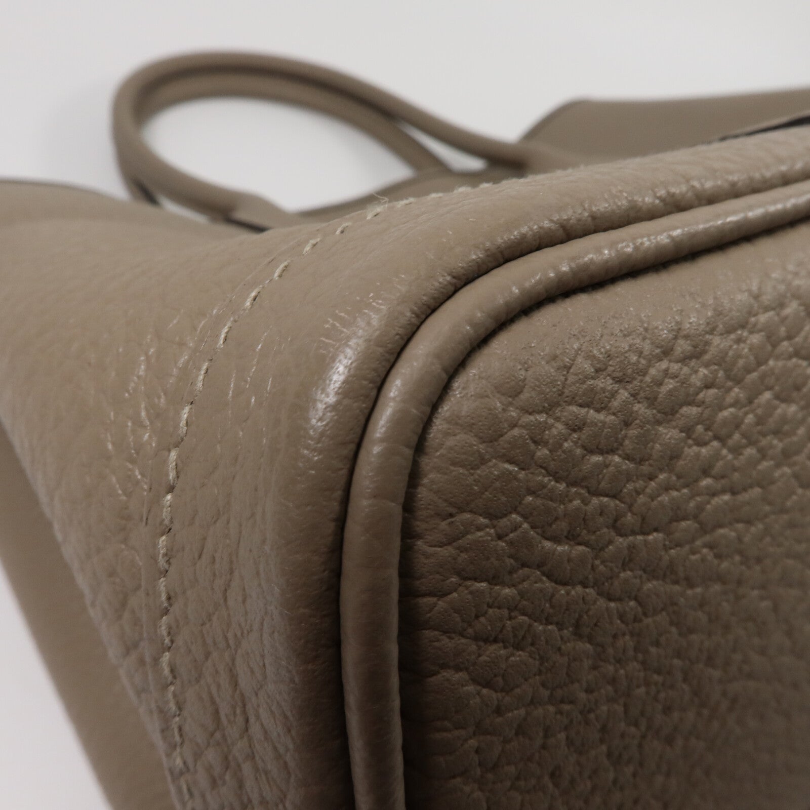 HERMES Negonda皮革Garden Party PM手挽袋Gris Tourterelle
