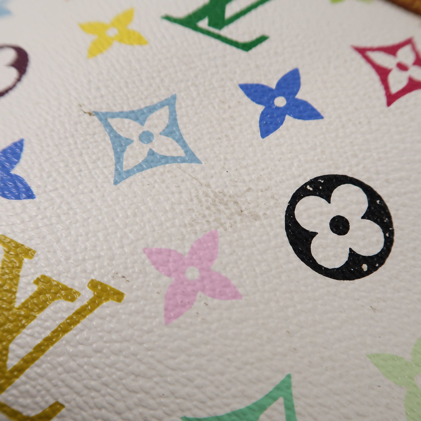 LOUIS VUITTON Monogram Trouville金扣手挽袋白色/多色