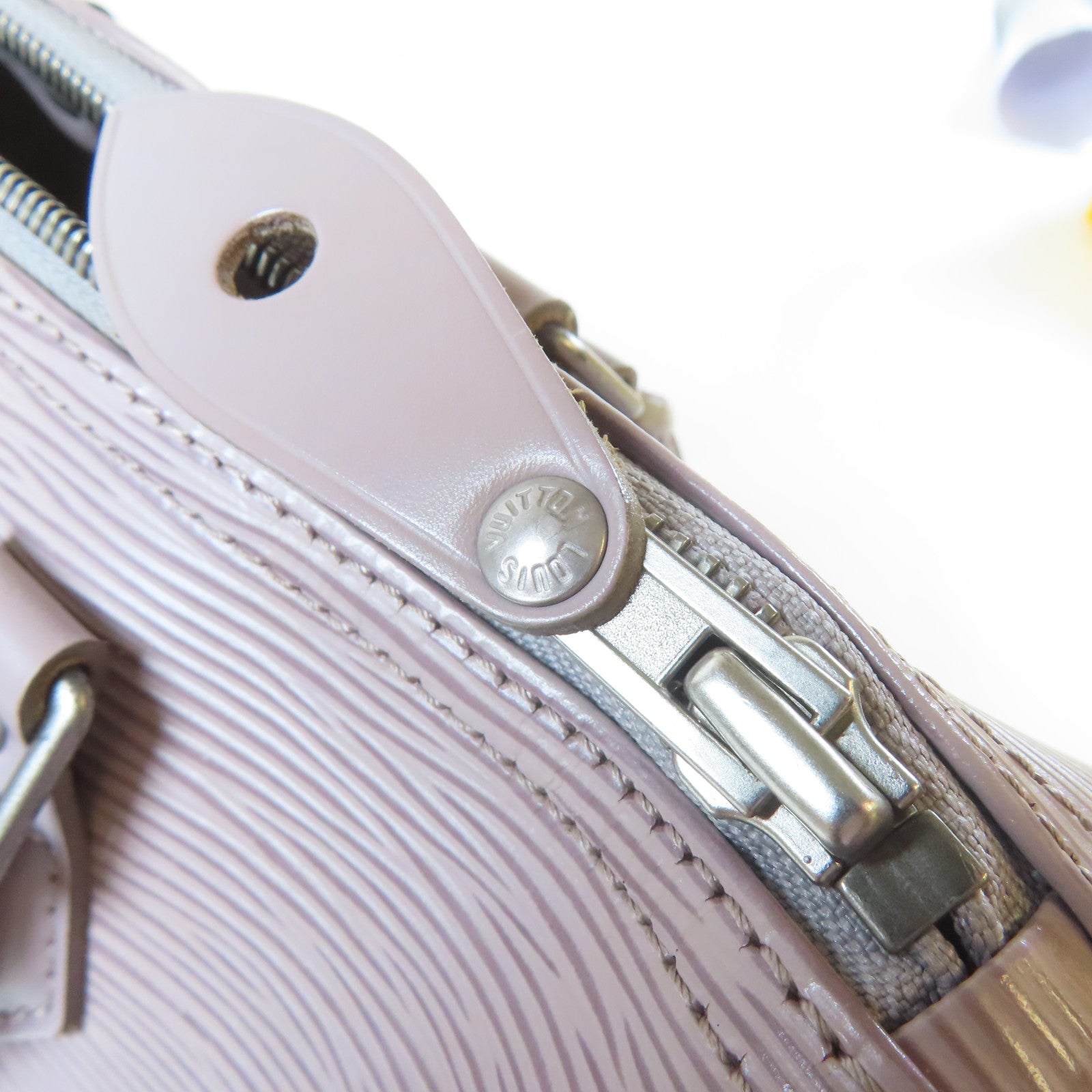 LOUIS VUITTON Epi Speedy 25銀扣手挽袋灰色