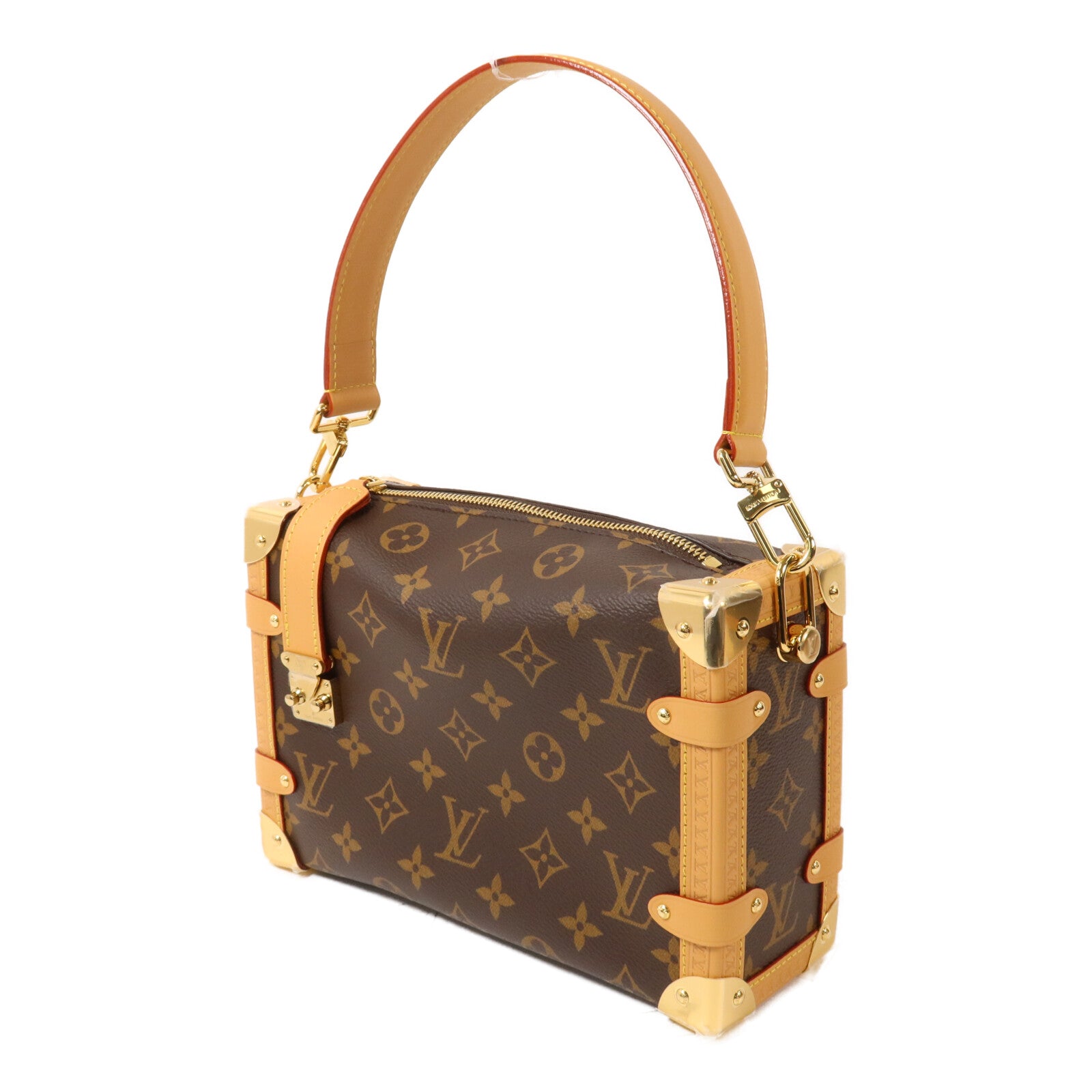 LOUIS VUITTON Monogram Side Trunk MM手挽肩背兩用袋