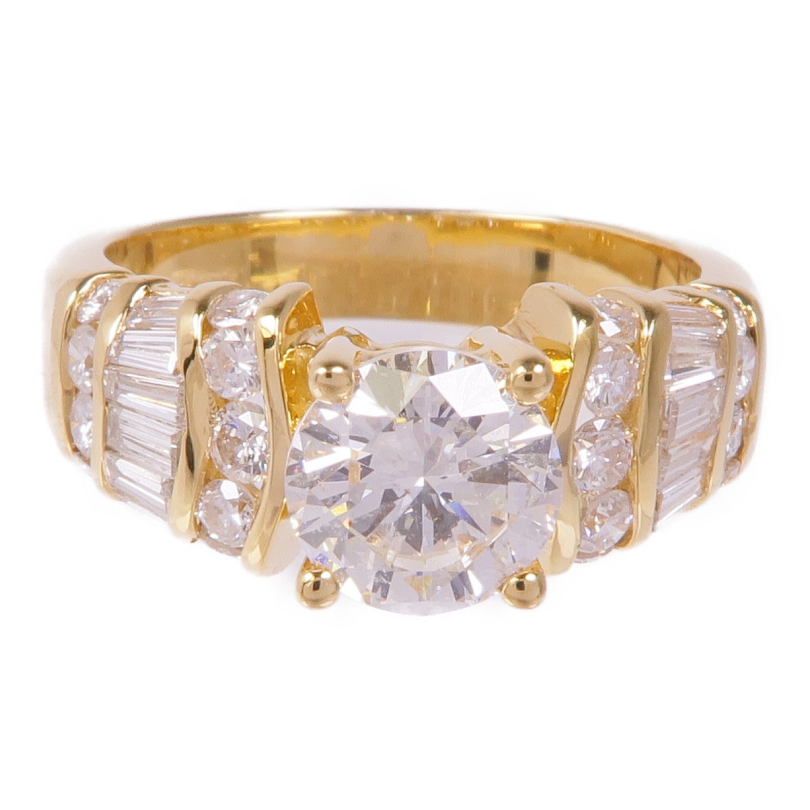 JEWELRY 18K黃金Diamond Ring鑽石戒指US#6.75