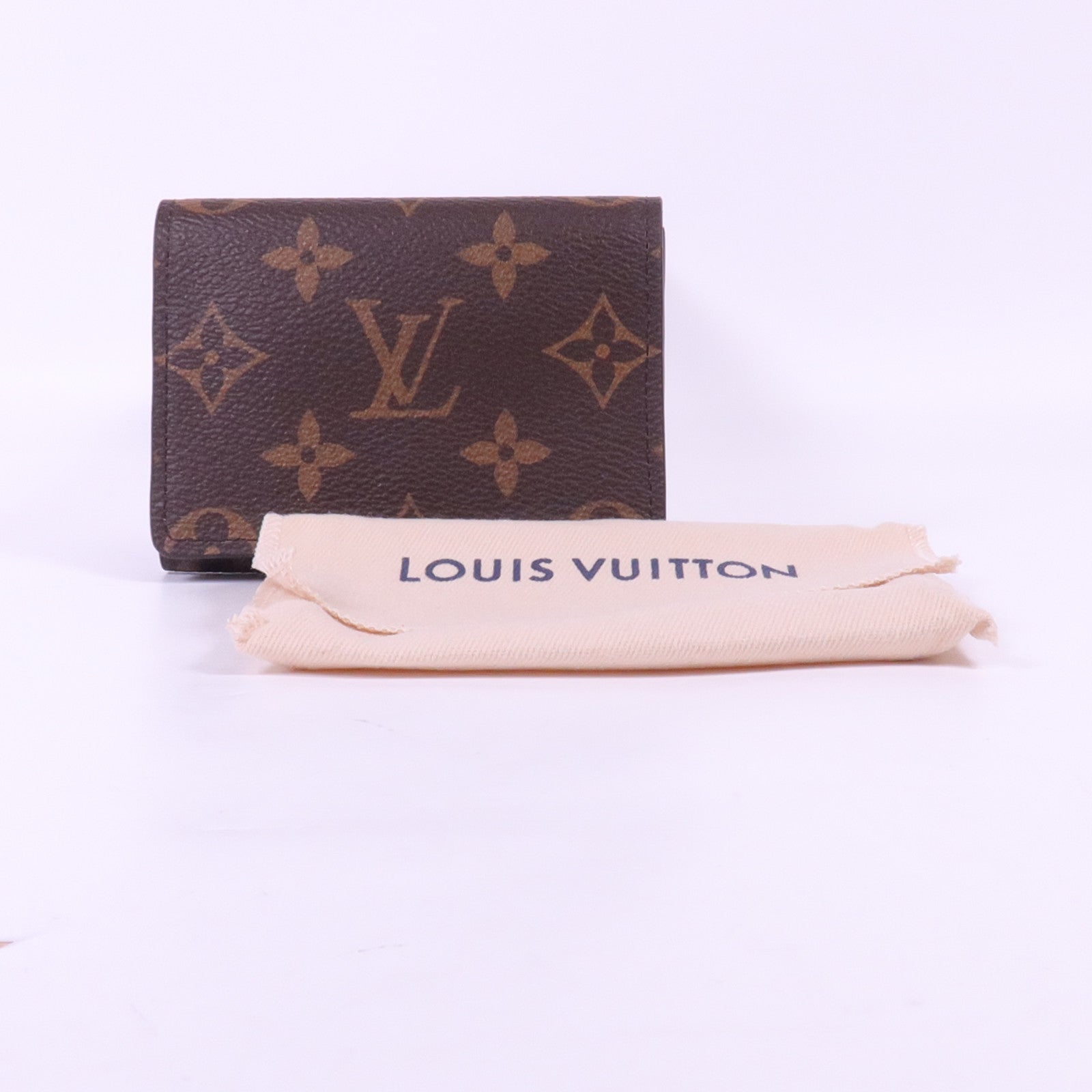LOUIS VUITTON Monogram Enveloppe Carte De Visite金扣Card Case