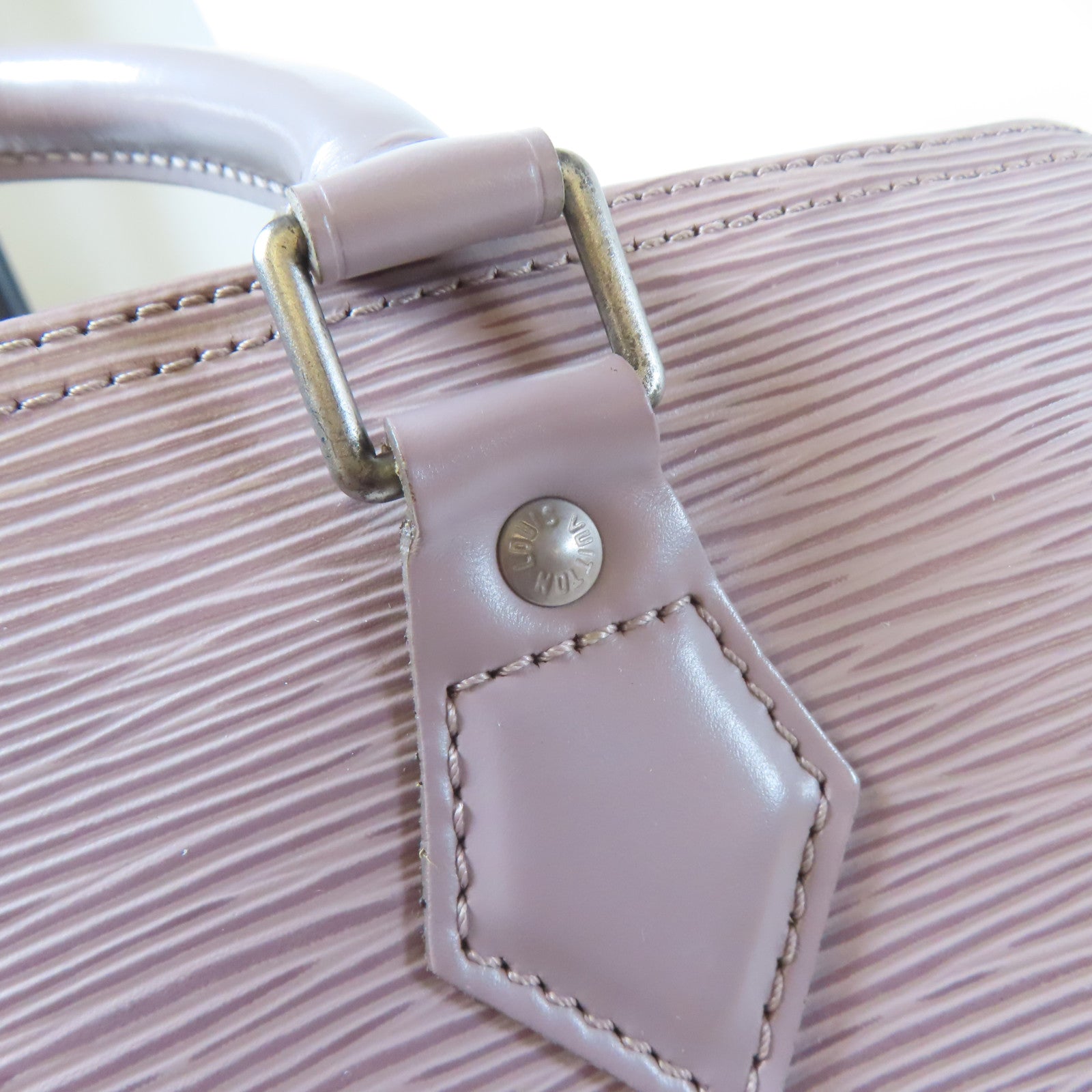 LOUIS VUITTON Epi Speedy 25銀扣手挽袋灰色