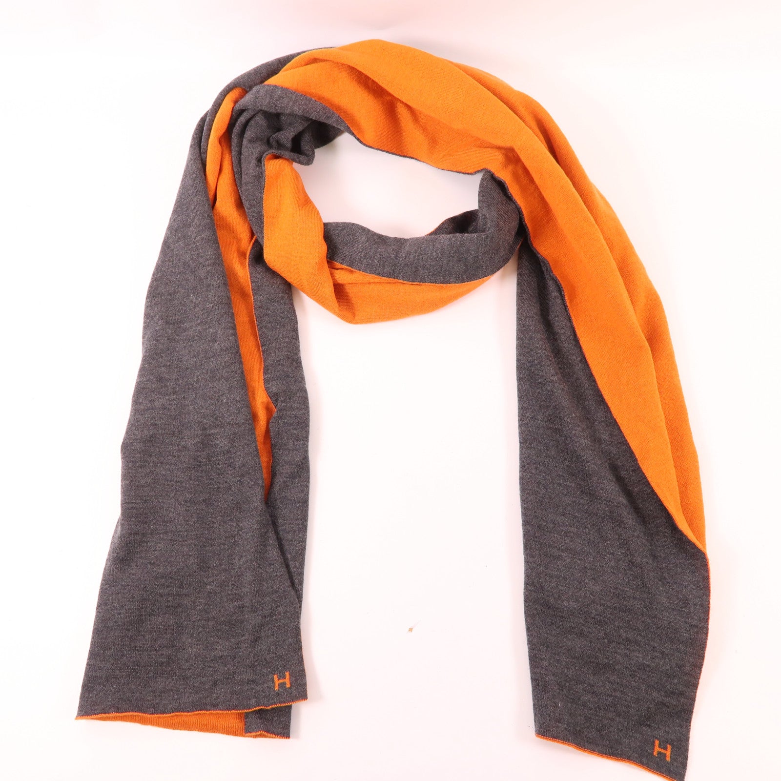 HERMES 羊絨/絲質Scarf頸巾