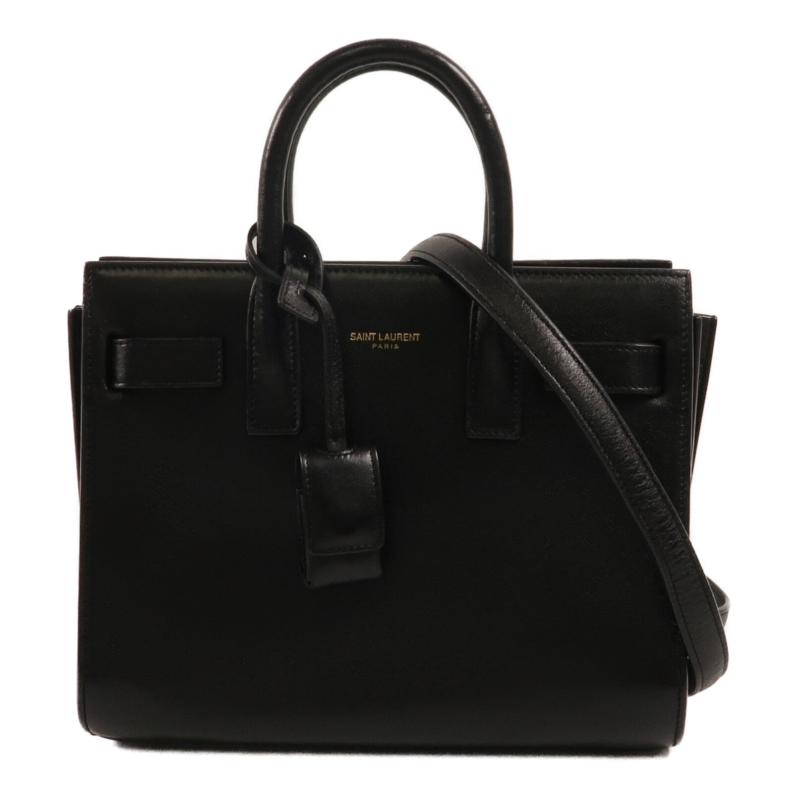 SAINT LAURENT 牛皮皮革Sac De Jour Nano手挽肩背兩用袋