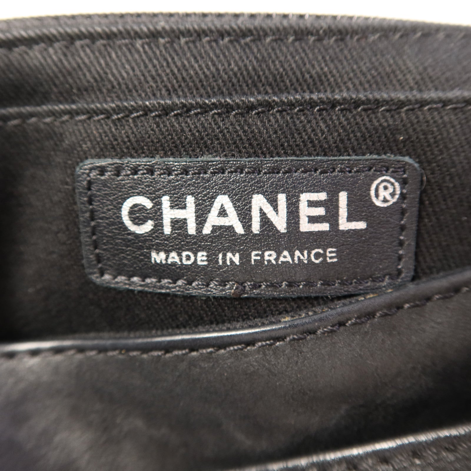 CHANEL 羊皮皮革Chain Shoulder Bag銀扣鏈帶肩背袋