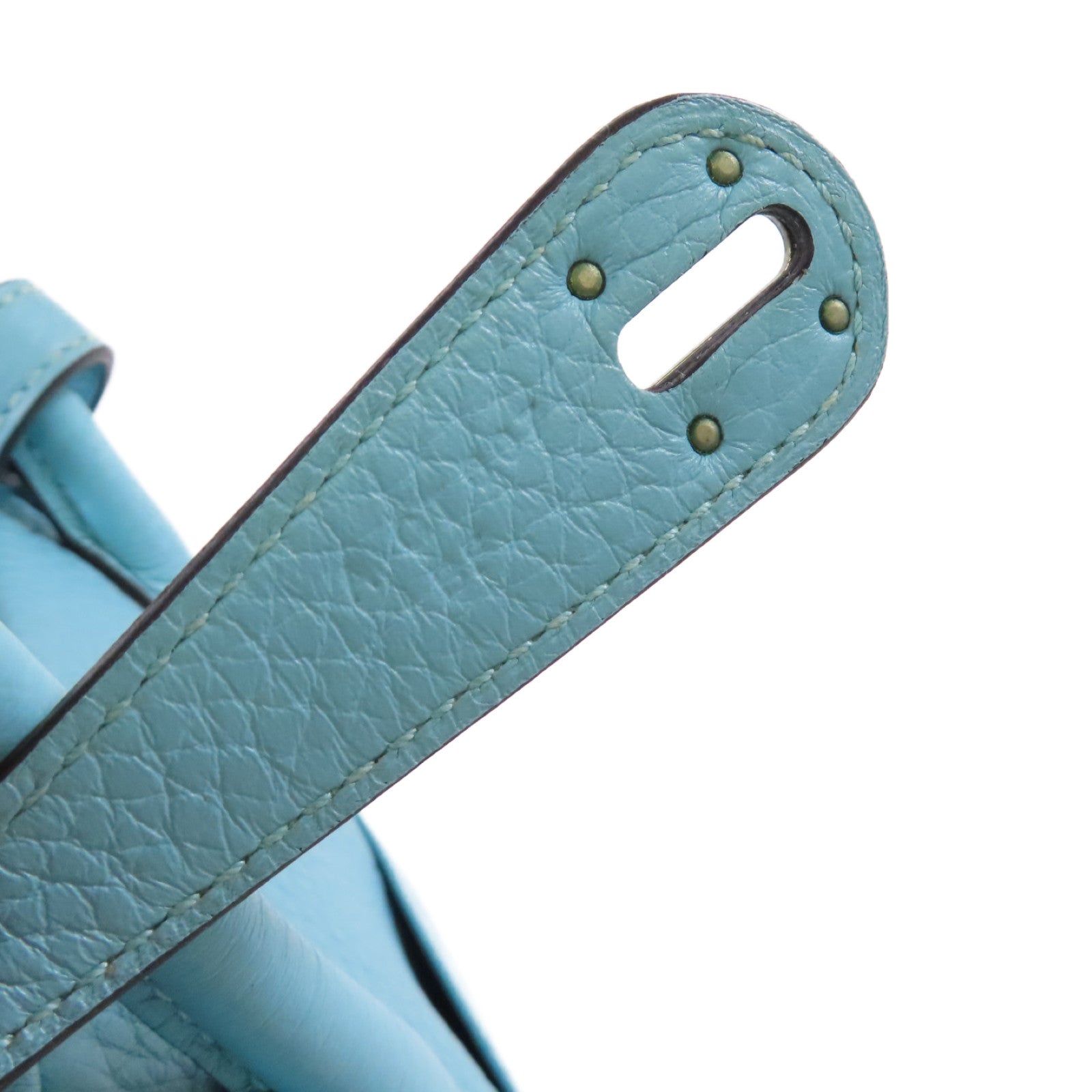 HERMES 【激減優惠】Clemence皮革Lindy 26 Shoulder Bag銀扣肩背袋3P Bleu Atoll/環礁藍色