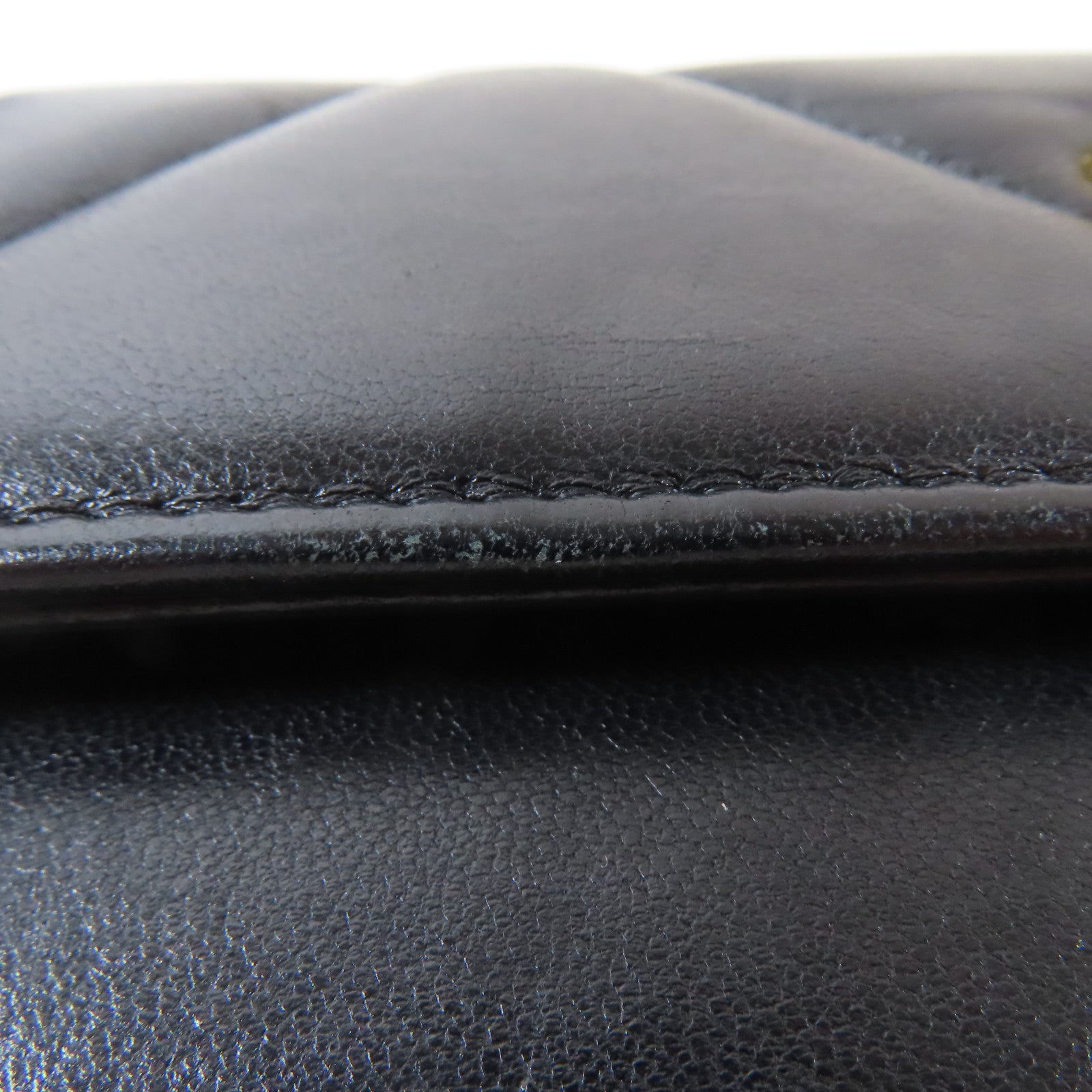 CHANEL 羊皮皮革19 Long Flap Wallet金扣長錢包黑色