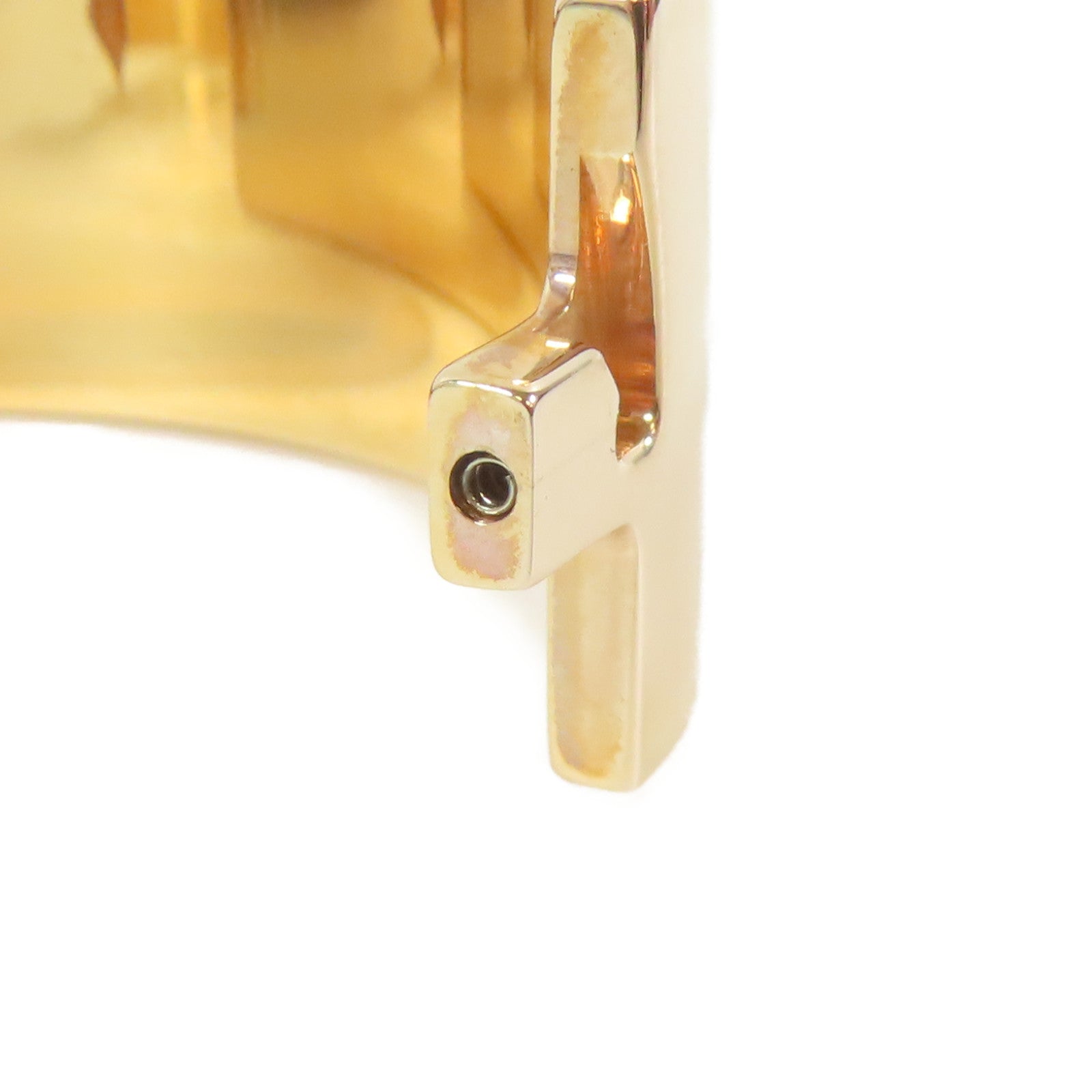 HERMES 【激減優惠】金屬Clic-Clac H Bracelet手鐲粉紅色#17cm