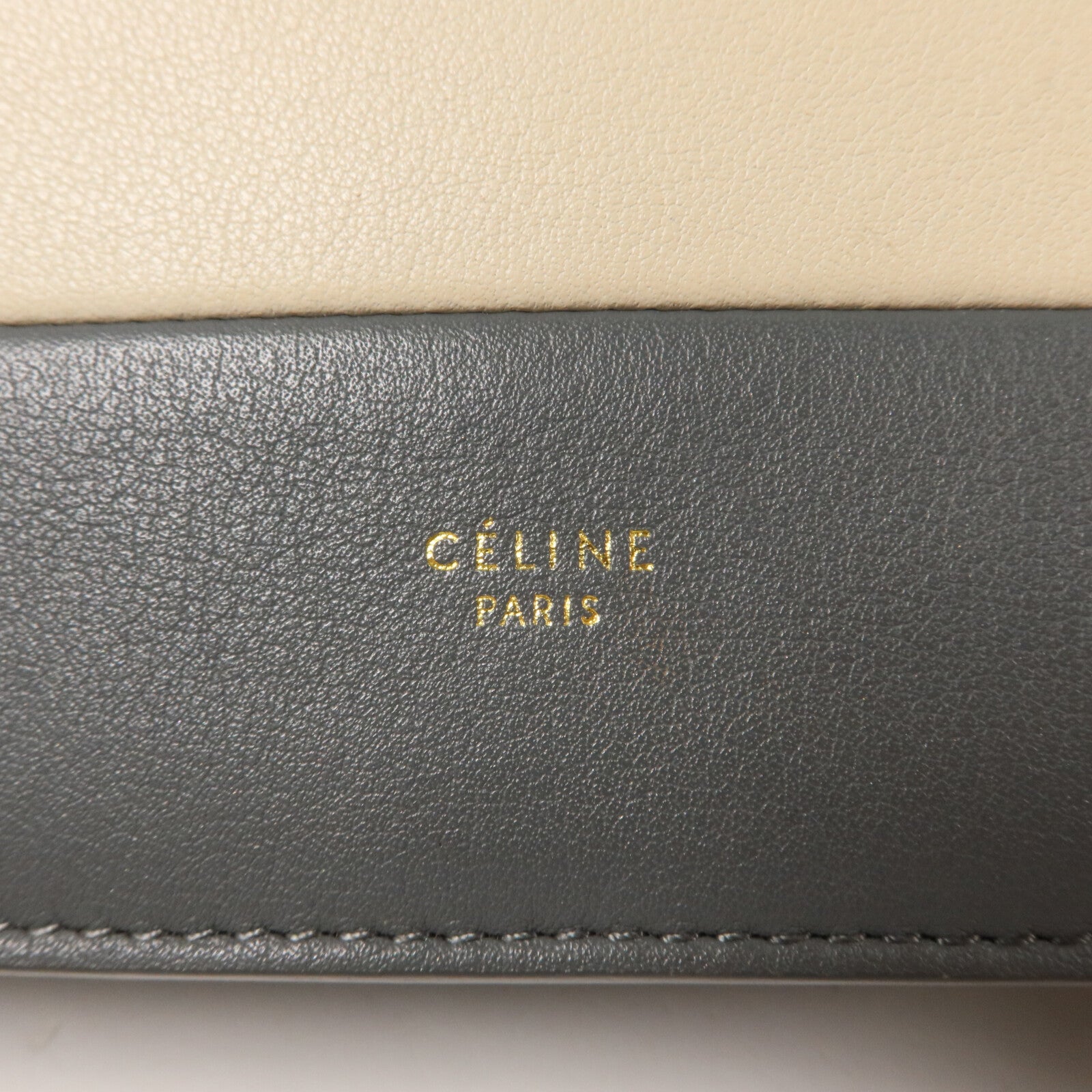 CELINE 牛皮皮革Frame Wallet On Chain鏈帶肩背袋