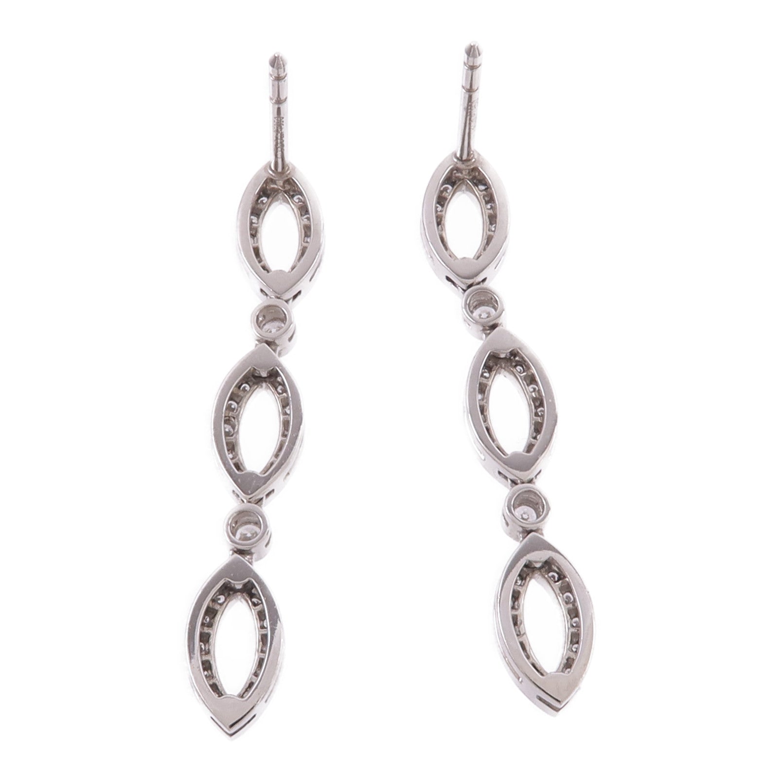 TIFFANY＆CO PT950鉑金Diamond Earrings鑽石耳環