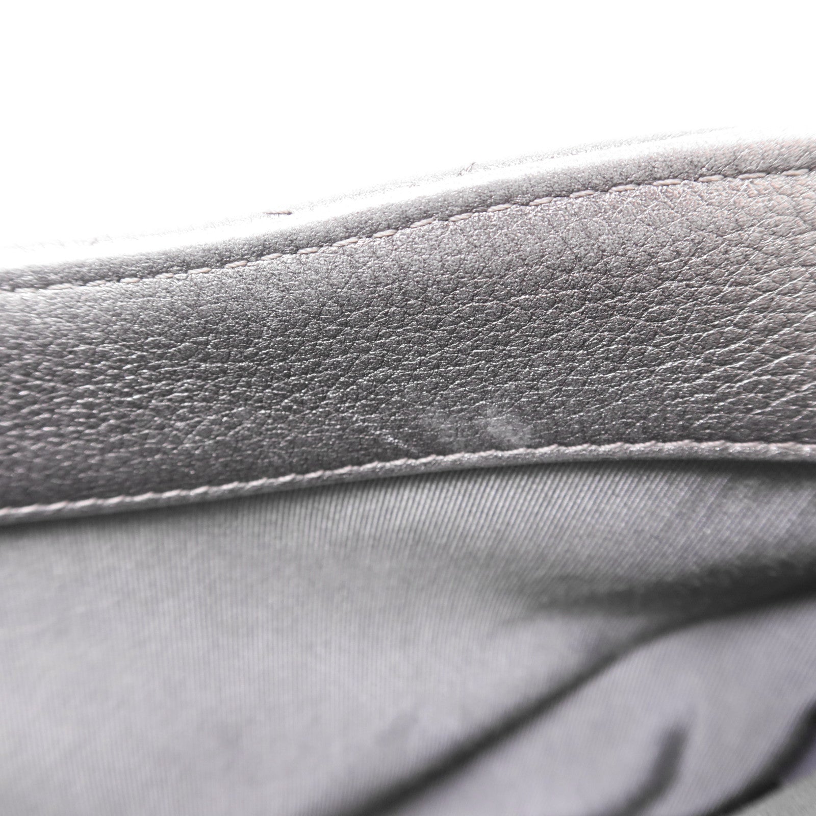 CHANEL 牛皮皮革Chain Shoulder銀扣鏈帶肩背袋