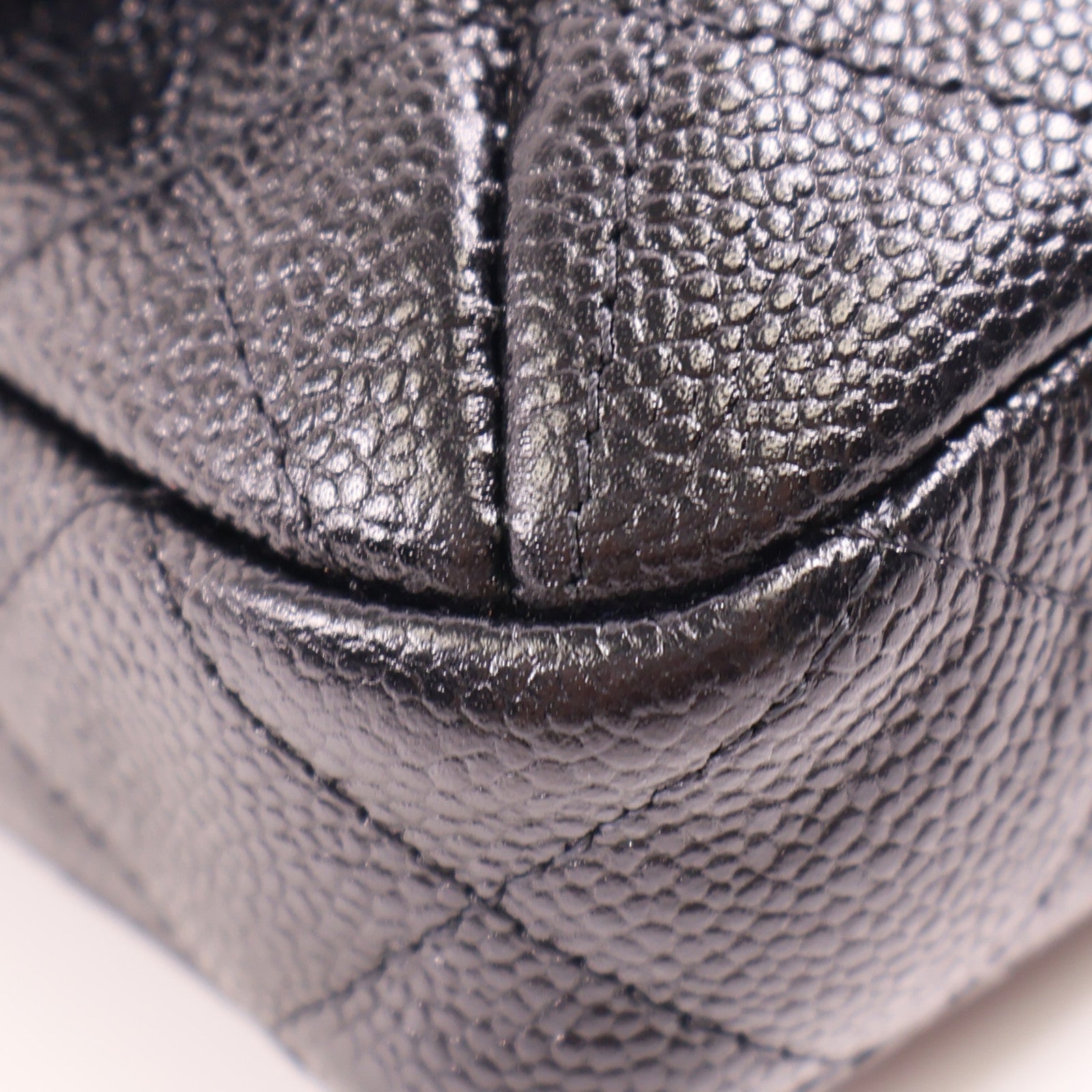 CHANEL CC GHW Chain Shoulder Bag AP2095 Calfskin Leather Black