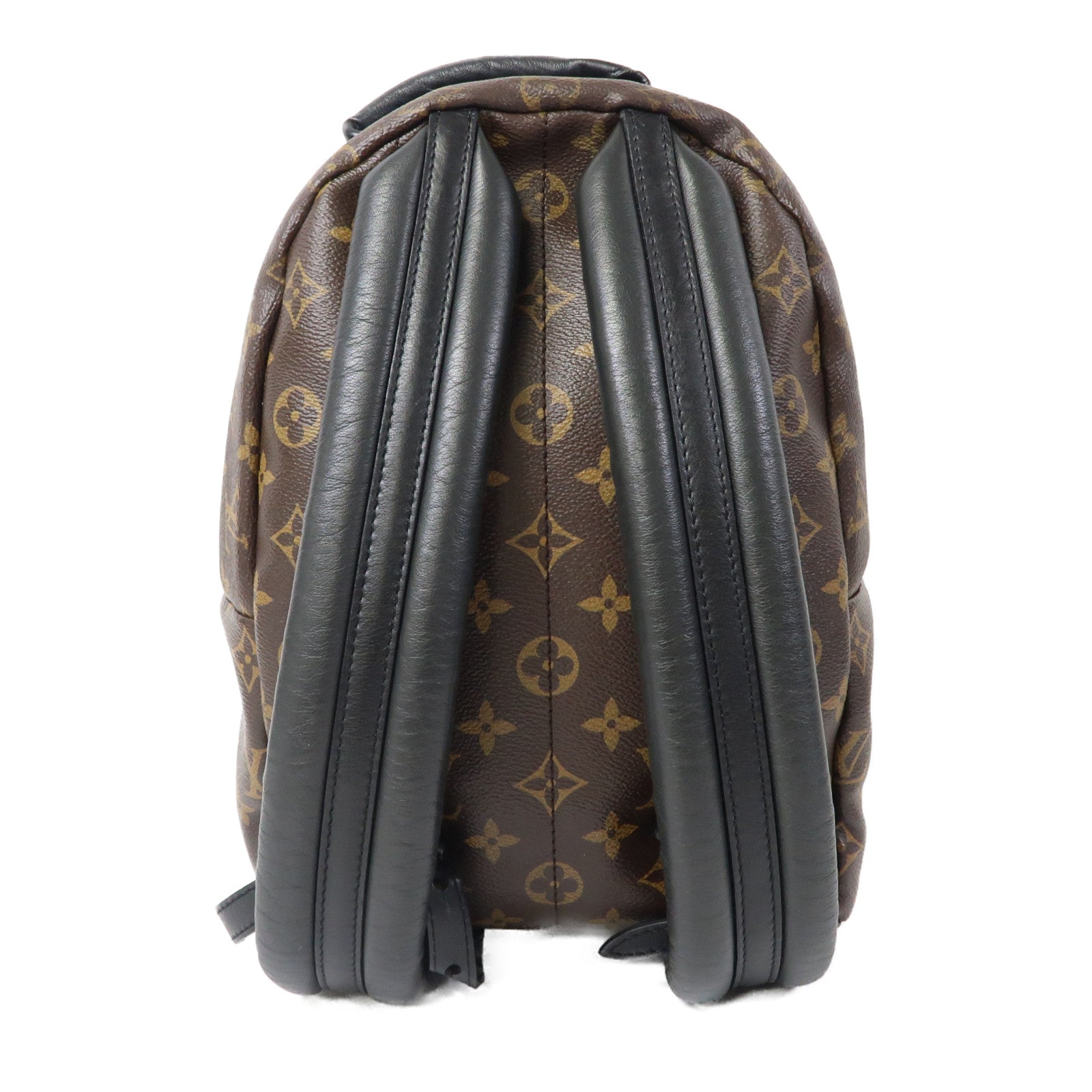 LOUIS VUITTON Monogram Macassar Palm Spring PM金扣背包棕色