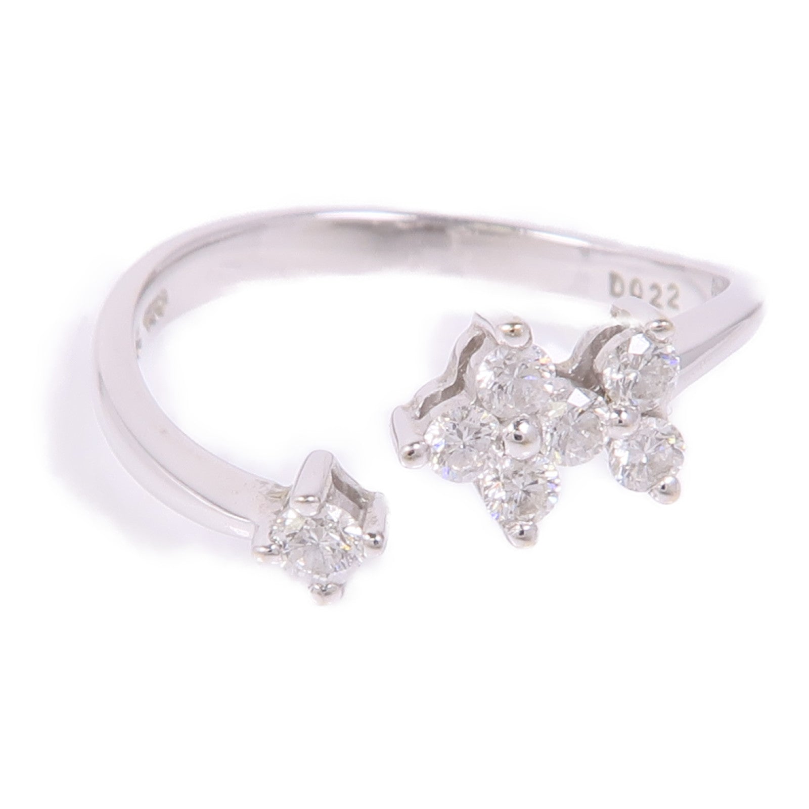 JEWELRY 【激減優惠】18K白金Diamond Ring鑽石戒指US#5.75