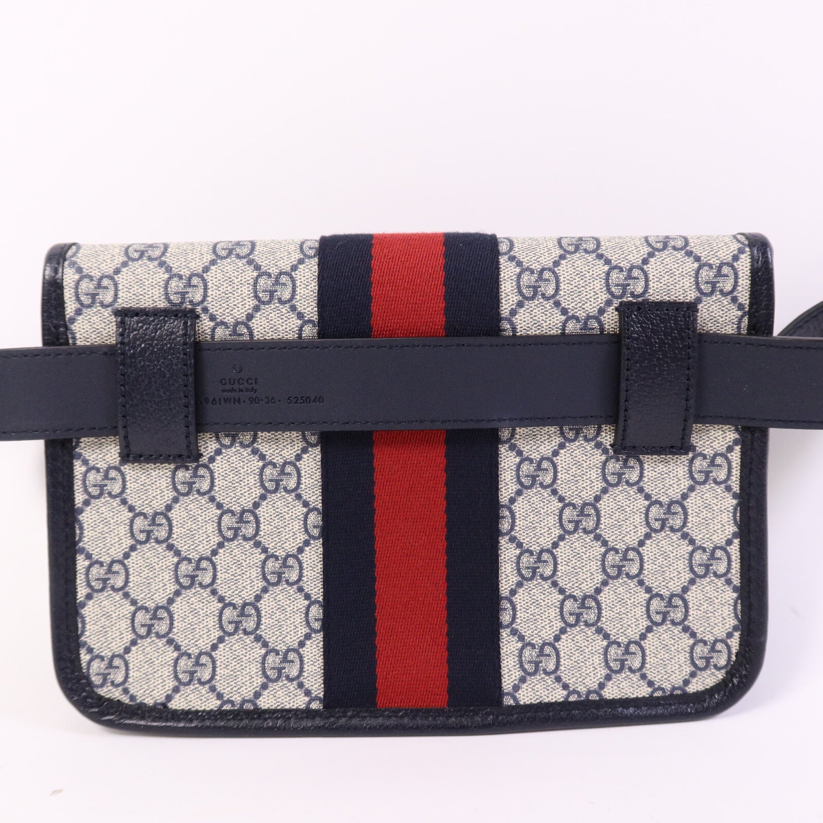 GUCCI 【激減優惠】塗層帆布Ophidia GG Supreme銀扣腰包