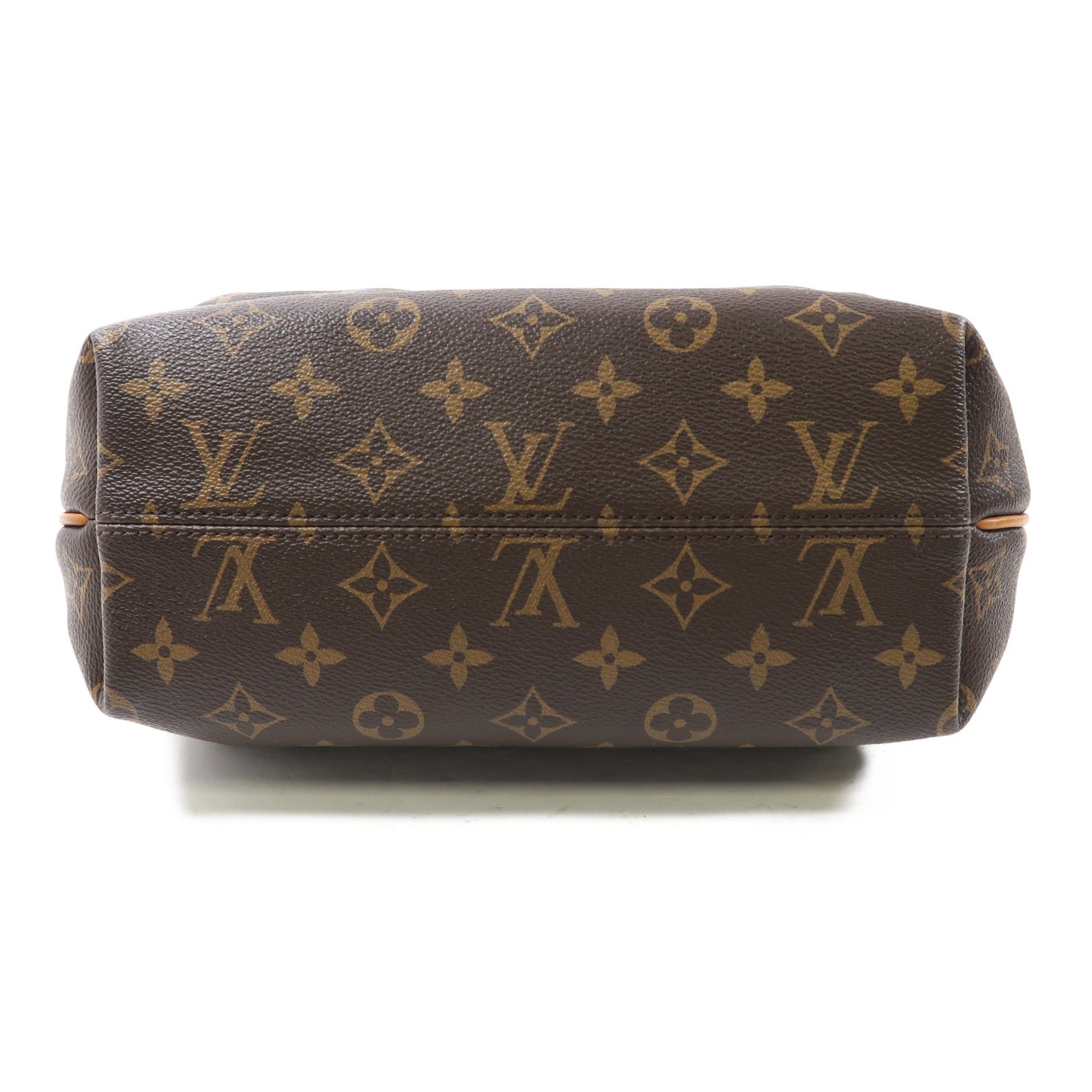 LOUIS VUITTON Monogram Turenne PM金扣手挽肩背兩用袋棕色